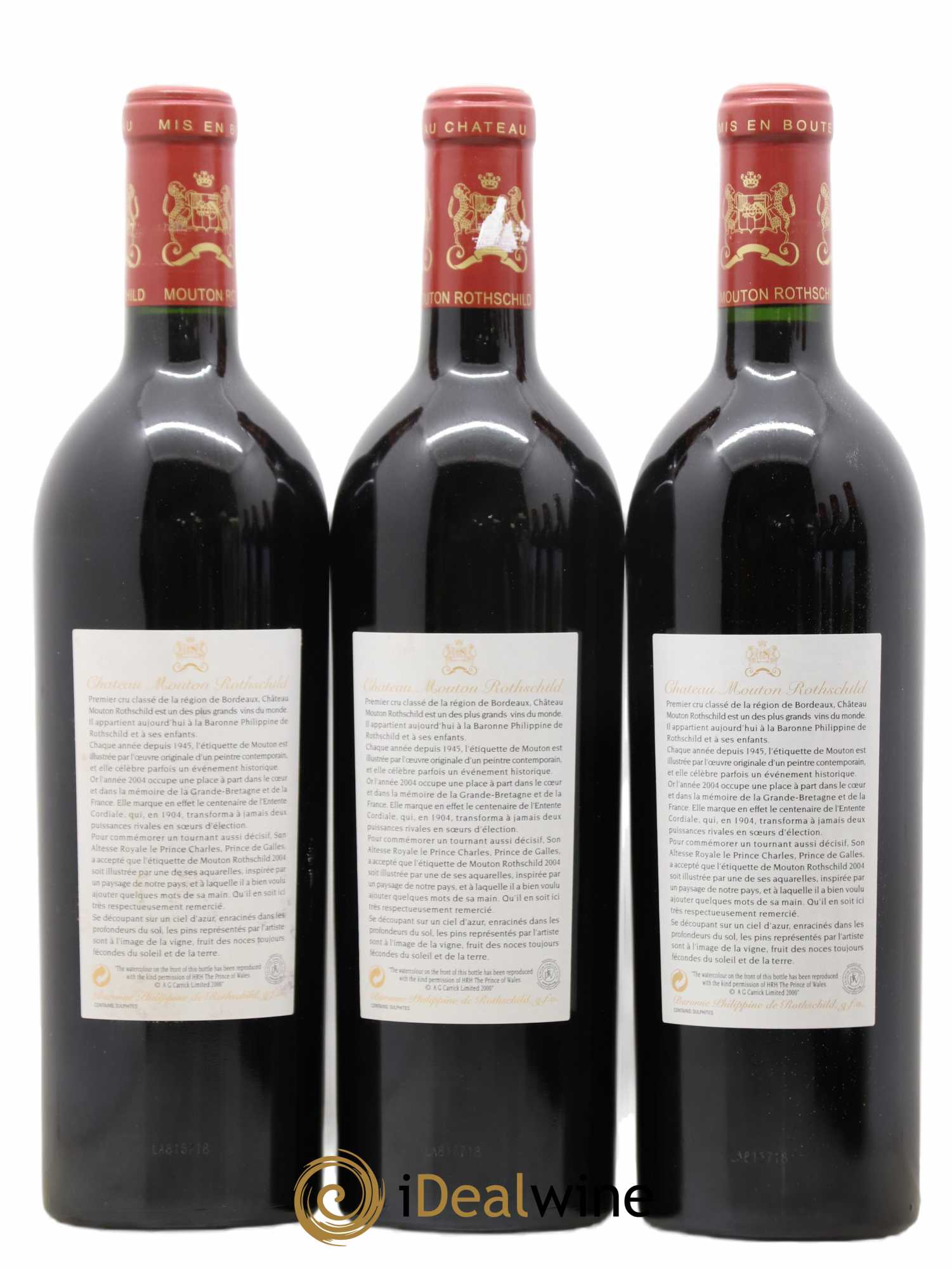 Château Mouton Rothschild 1er Grand Cru Classé 2004 - Lot de 6 bouteilles - 2