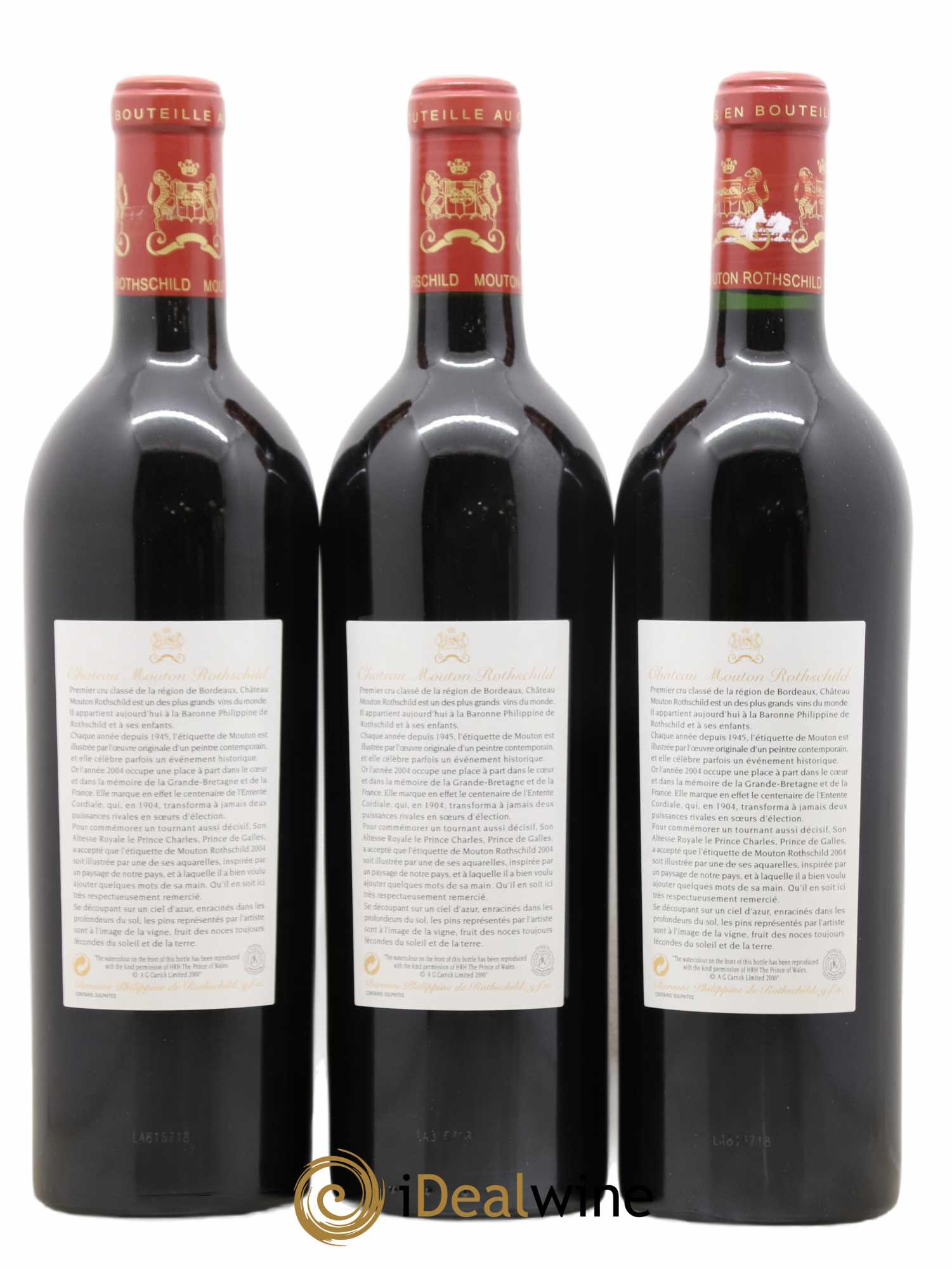 Château Mouton Rothschild 1er Grand Cru Classé 2004 - Lot de 6 bouteilles - 4