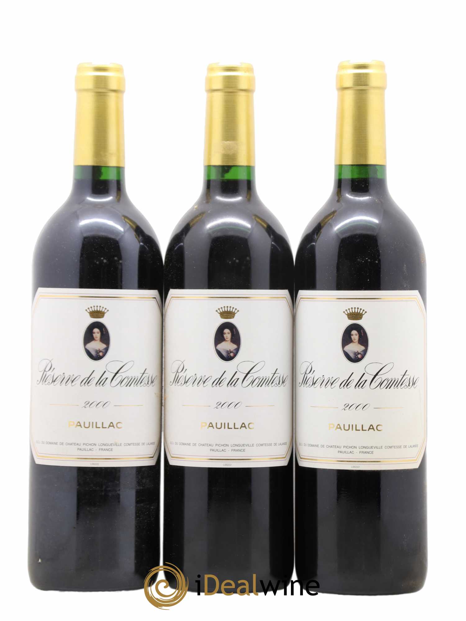 Réserve de la Comtesse Second Vin 2000 - Lot de 3 bouteilles - 0