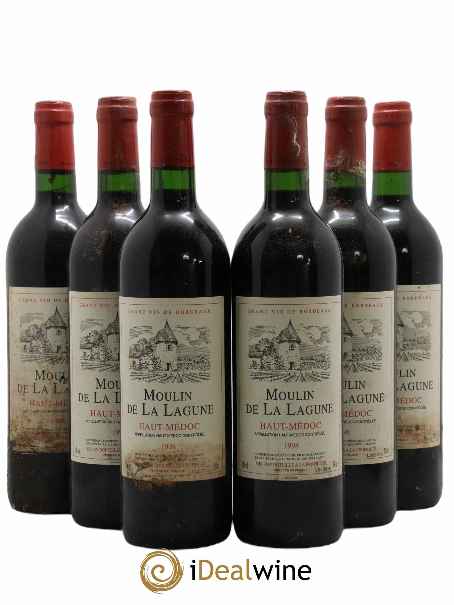 Moulin de La Lagune Second Vin 1998 - Lot de 6 bouteilles - 0