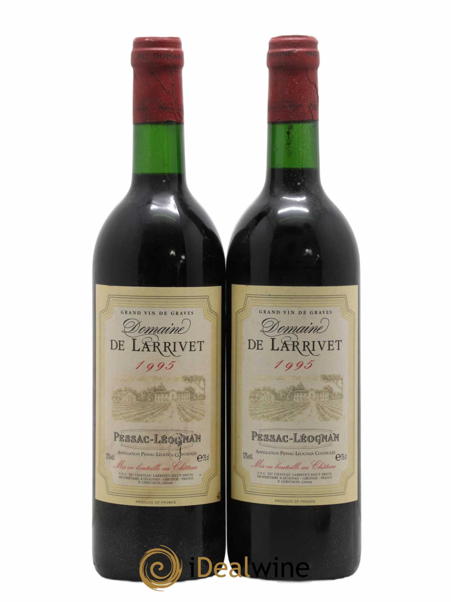 Pessac-Léognan Domaine de Larrivet 1995 - Lot de 2 bouteilles - 0