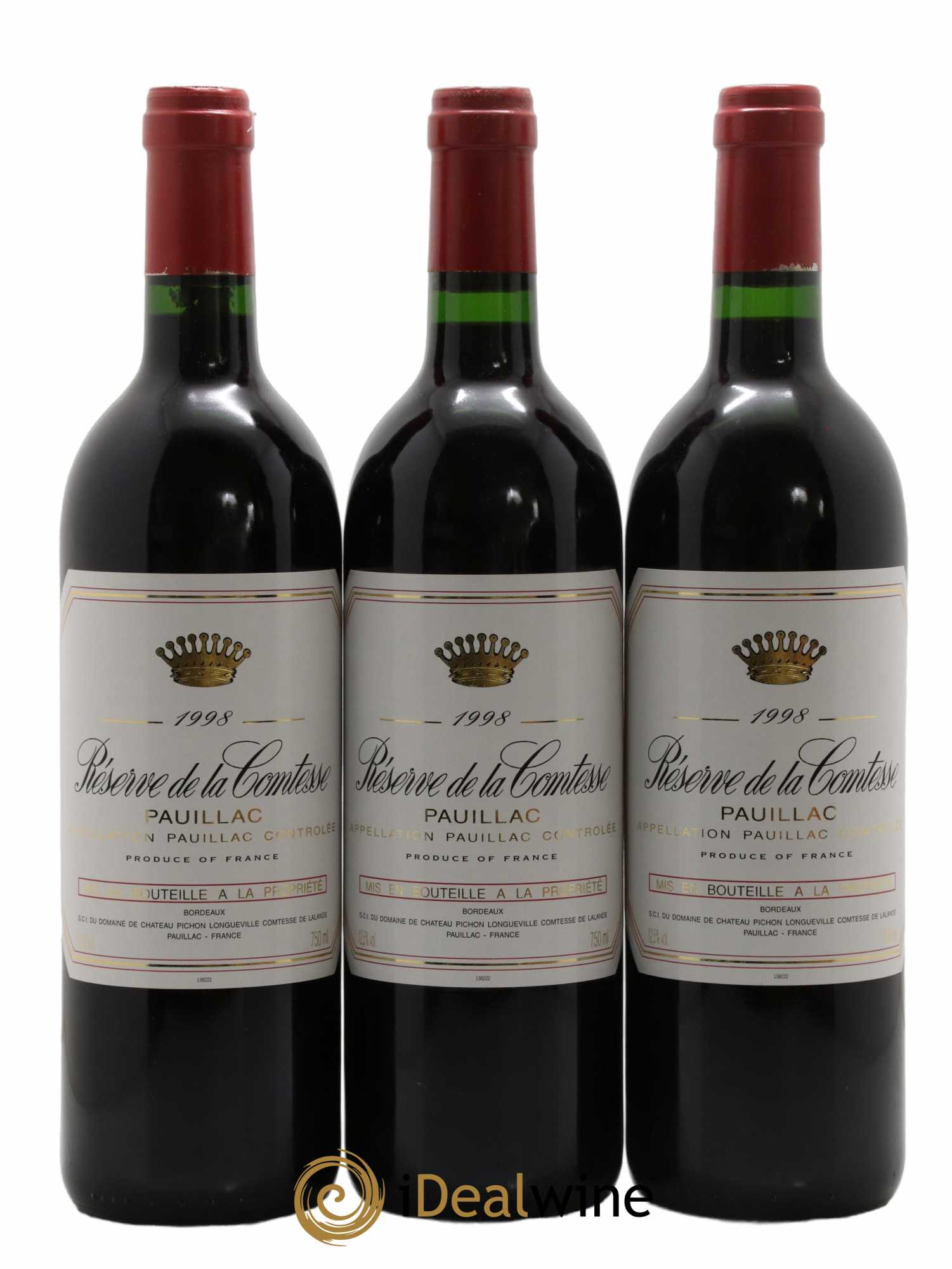 Réserve de la Comtesse Second Vin 1998 - Lot de 12 bouteilles - 2