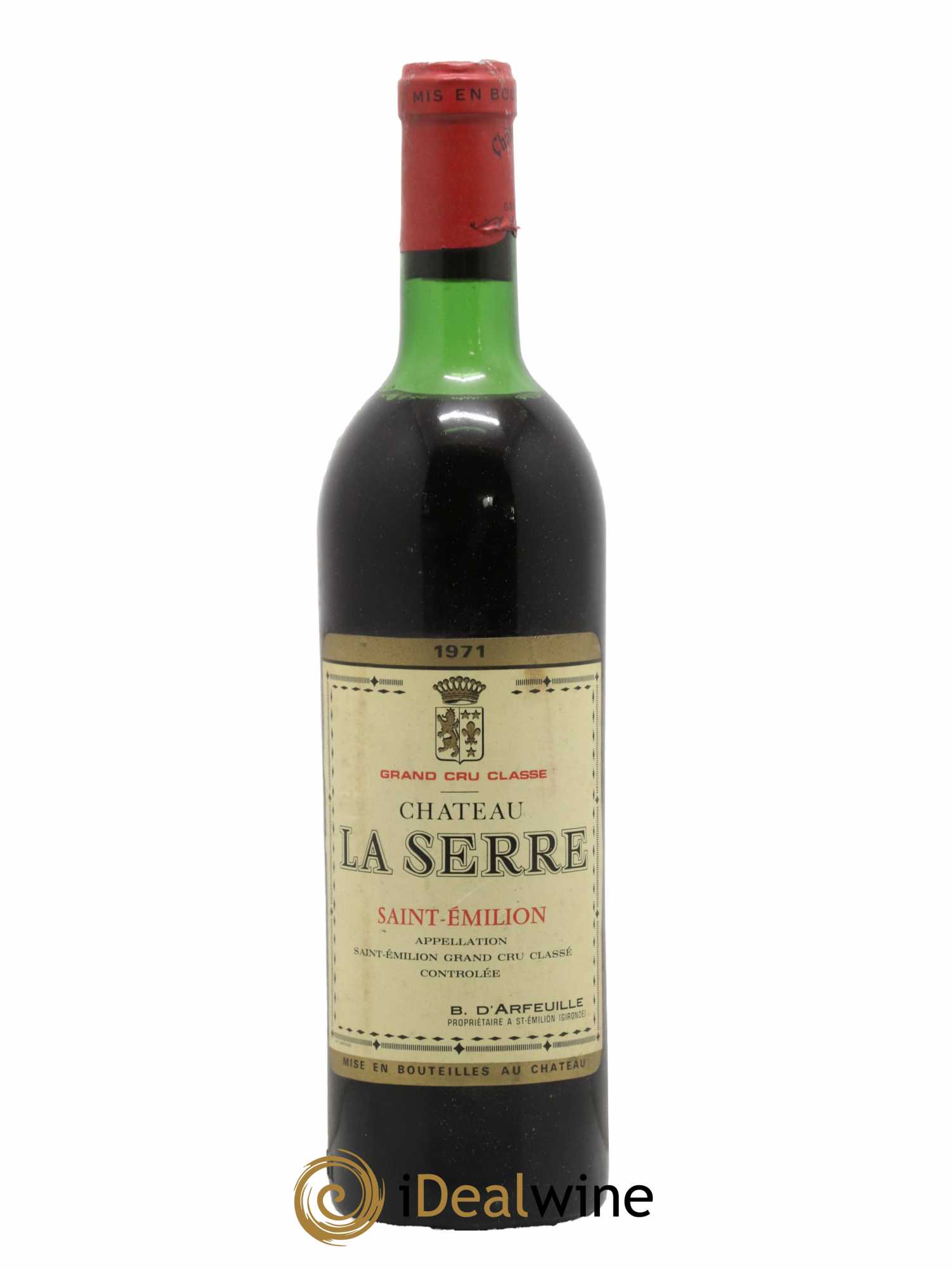 Saint-Émilion Grand Cru Château La Serre 1971 - Lot de 1 bouteille - 0