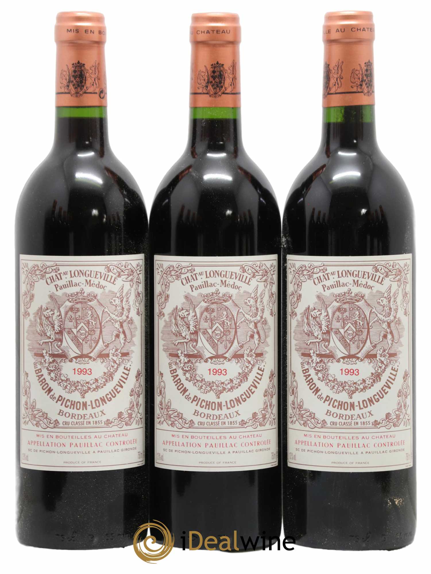 Pichon Longueville Baron 2ème Grand Cru Classé 1993 - Lot de 12 bouteilles - 1