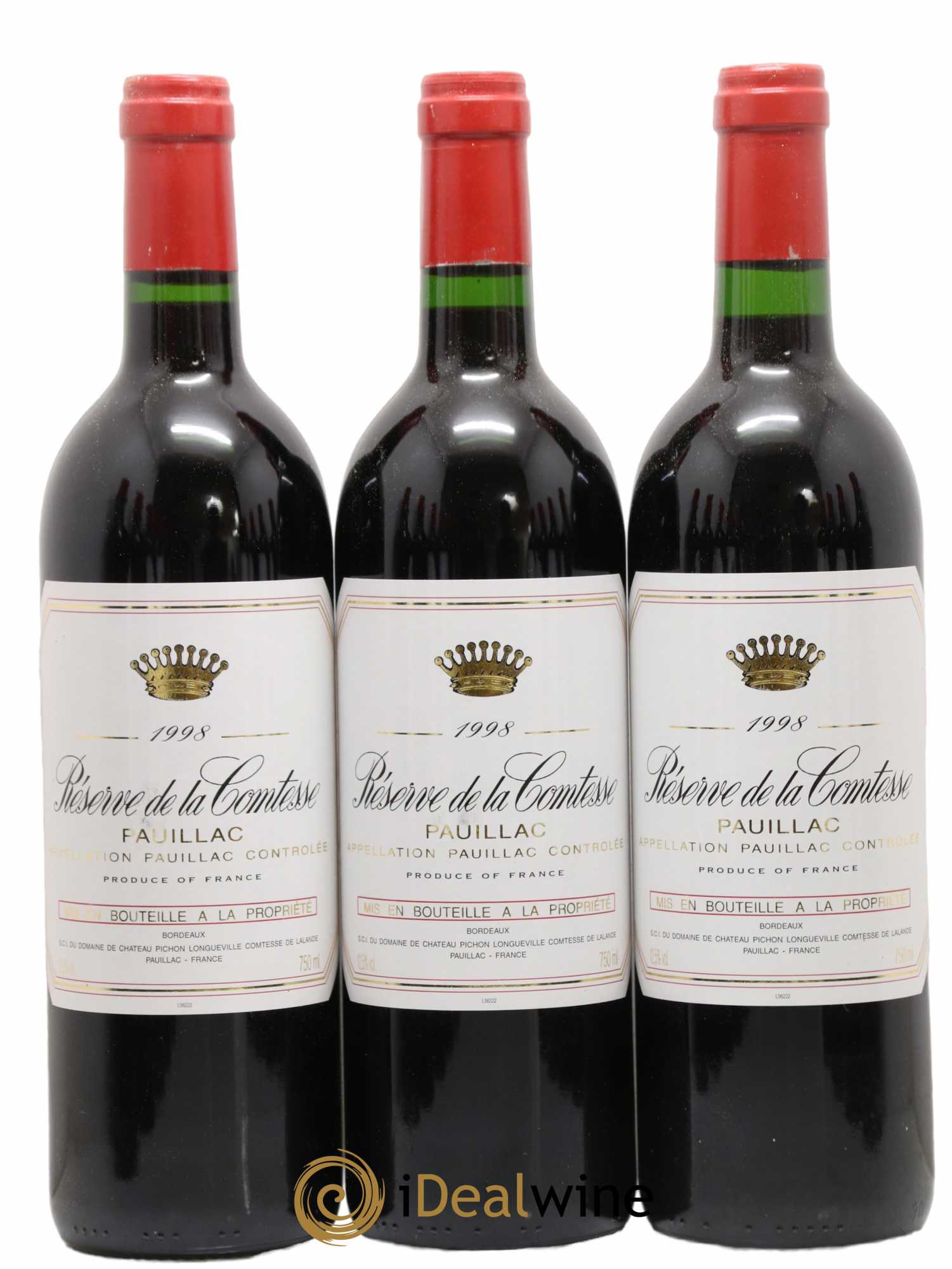 Réserve de la Comtesse Second Vin 1998 - Lot de 12 bouteilles - 1