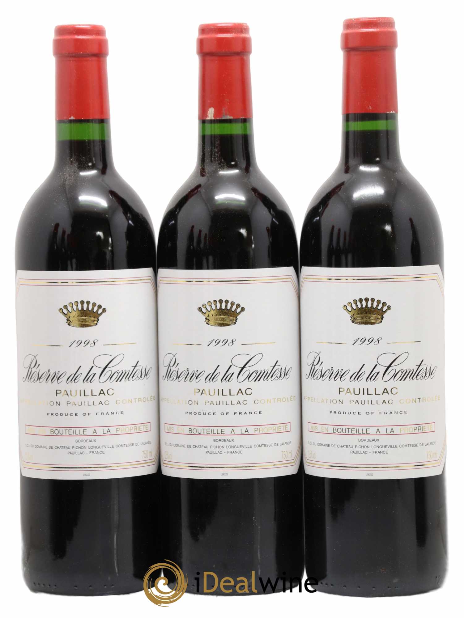 Réserve de la Comtesse Second Vin 1998 - Lot de 12 bouteilles - 2