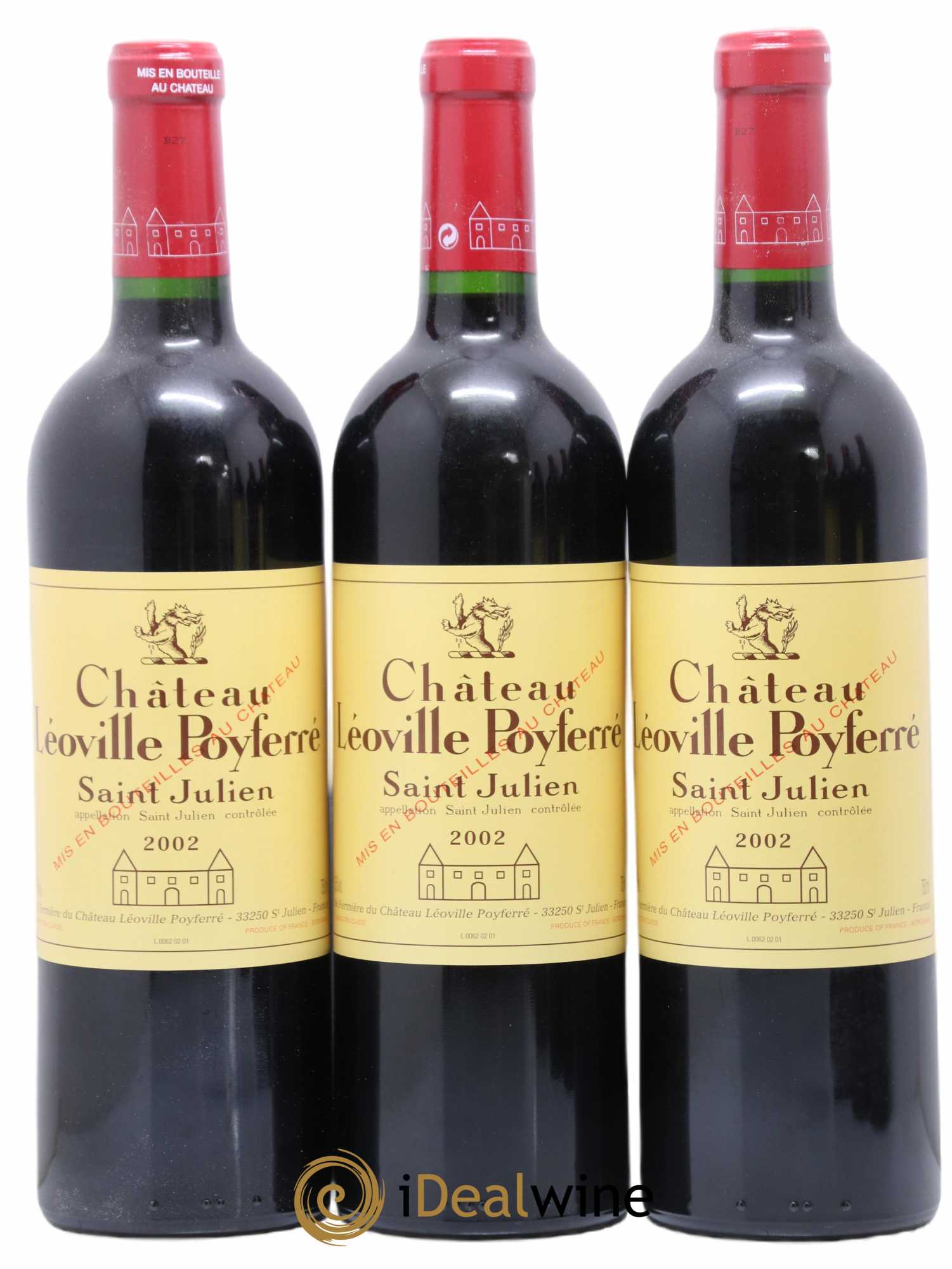 Château Léoville Poyferré 2ème Grand Cru Classé 2002 - Lot de 12 bouteilles - 3