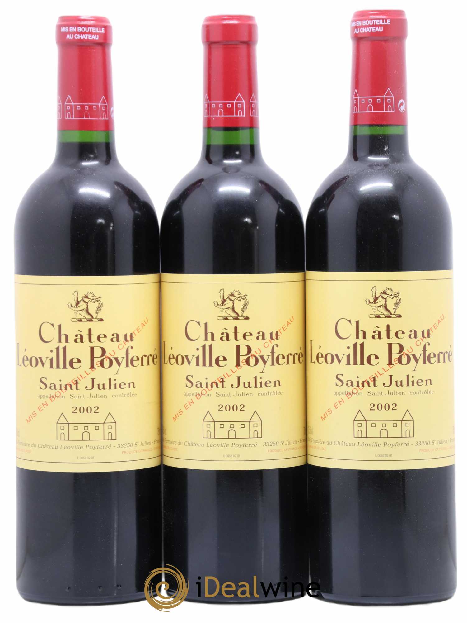 Château Léoville Poyferré 2ème Grand Cru Classé 2002 - Lot de 12 bouteilles - 4