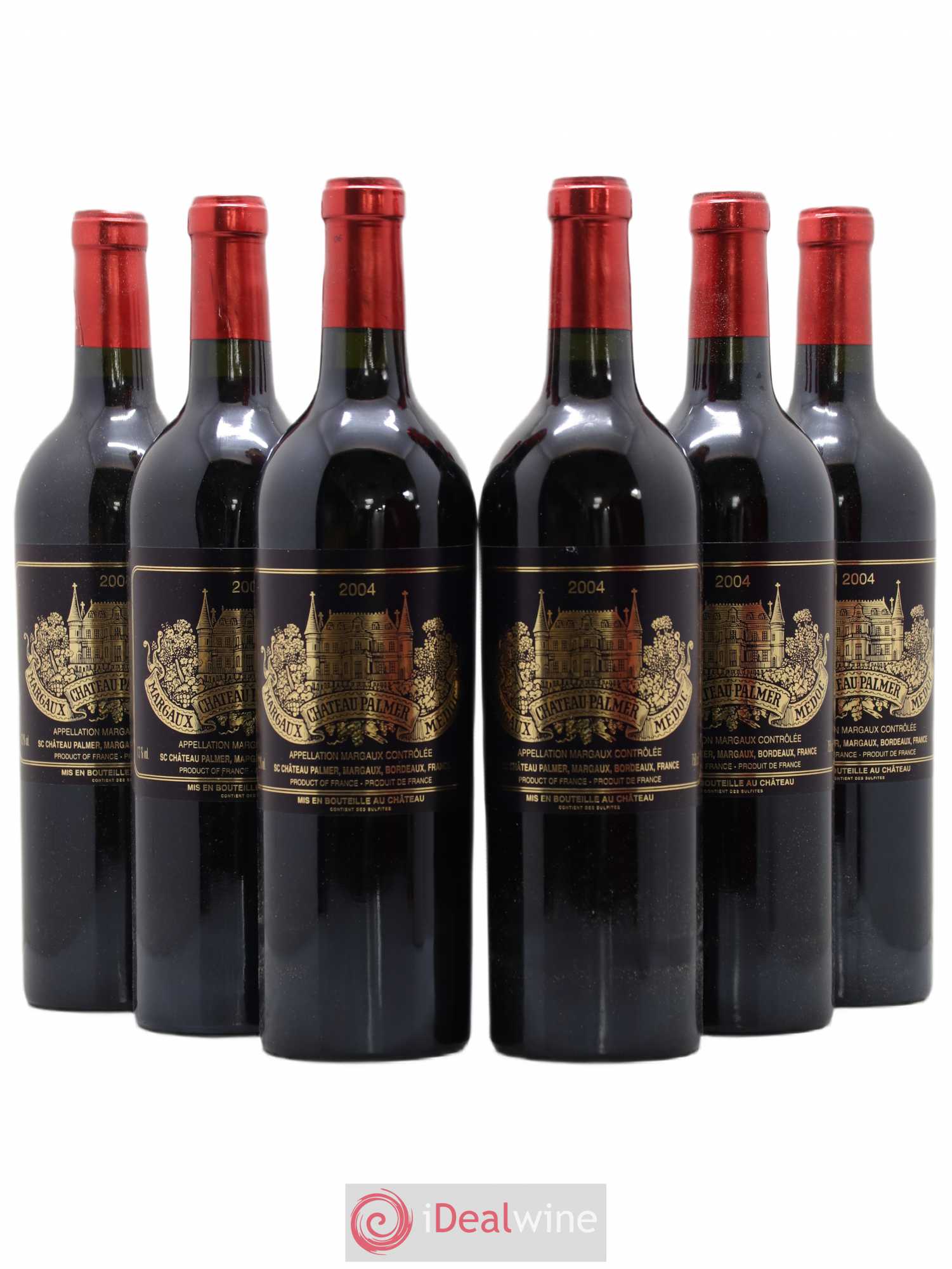 Château Palmer 3ème Grand Cru Classé 2004 - Lot de 6 bouteilles - 0