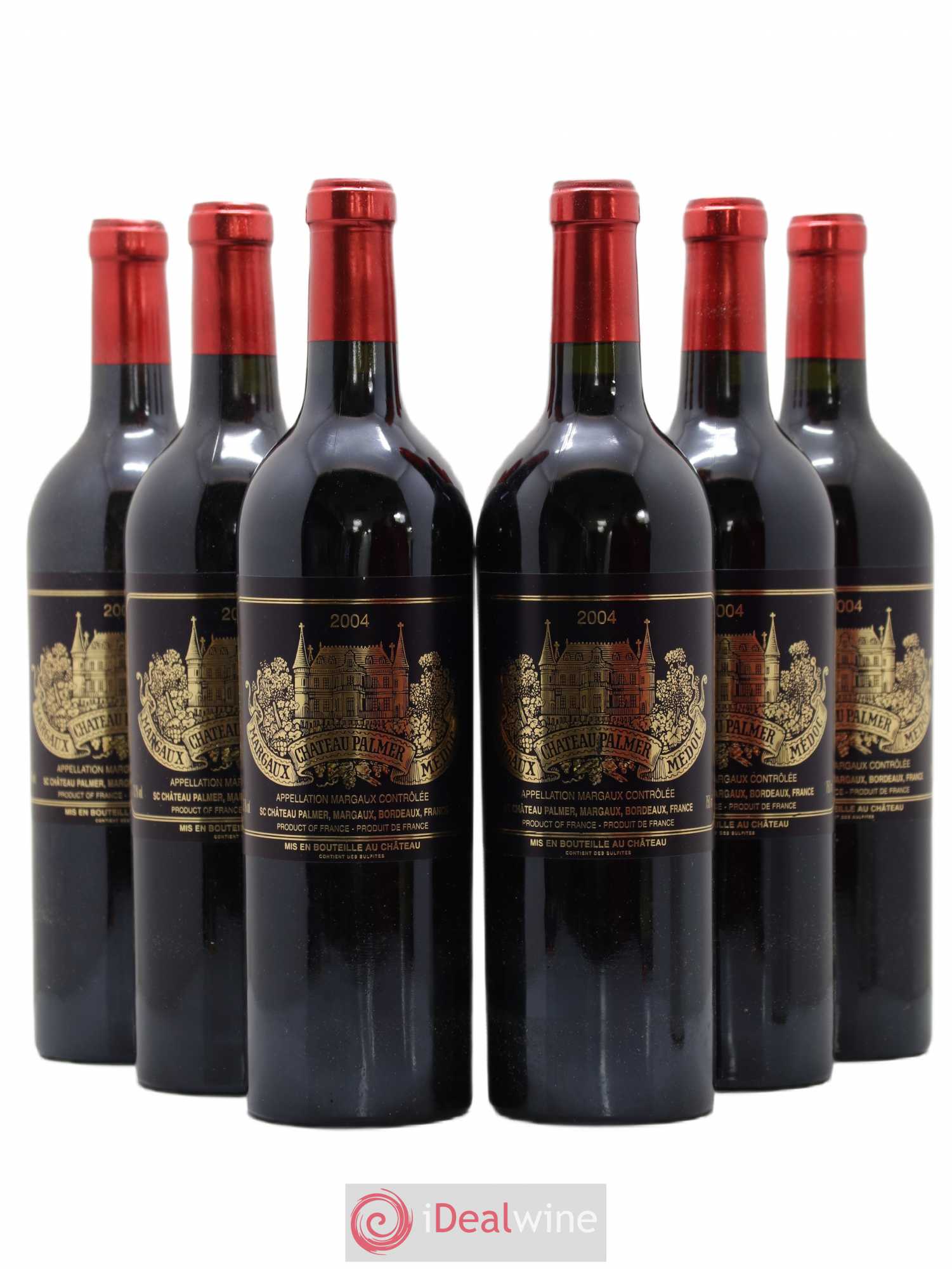 Château Palmer 3ème Grand Cru Classé 2004 - Lot de 6 bouteilles - 0