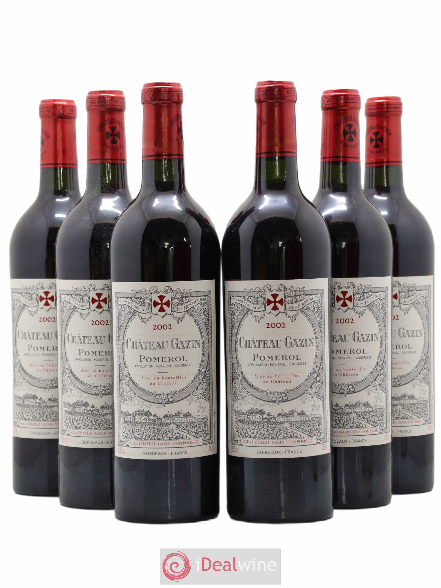 Château Gazin 2002 - Lot de 6 bouteilles - 0