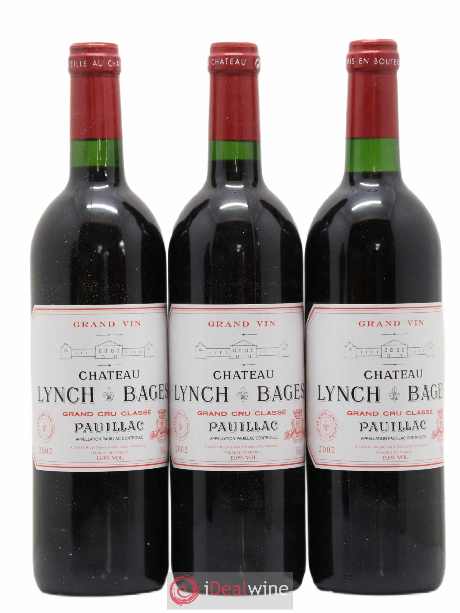 Château Lynch Bages 5ème Grand Cru Classé 2002 - Lot de 12 bouteilles - 1