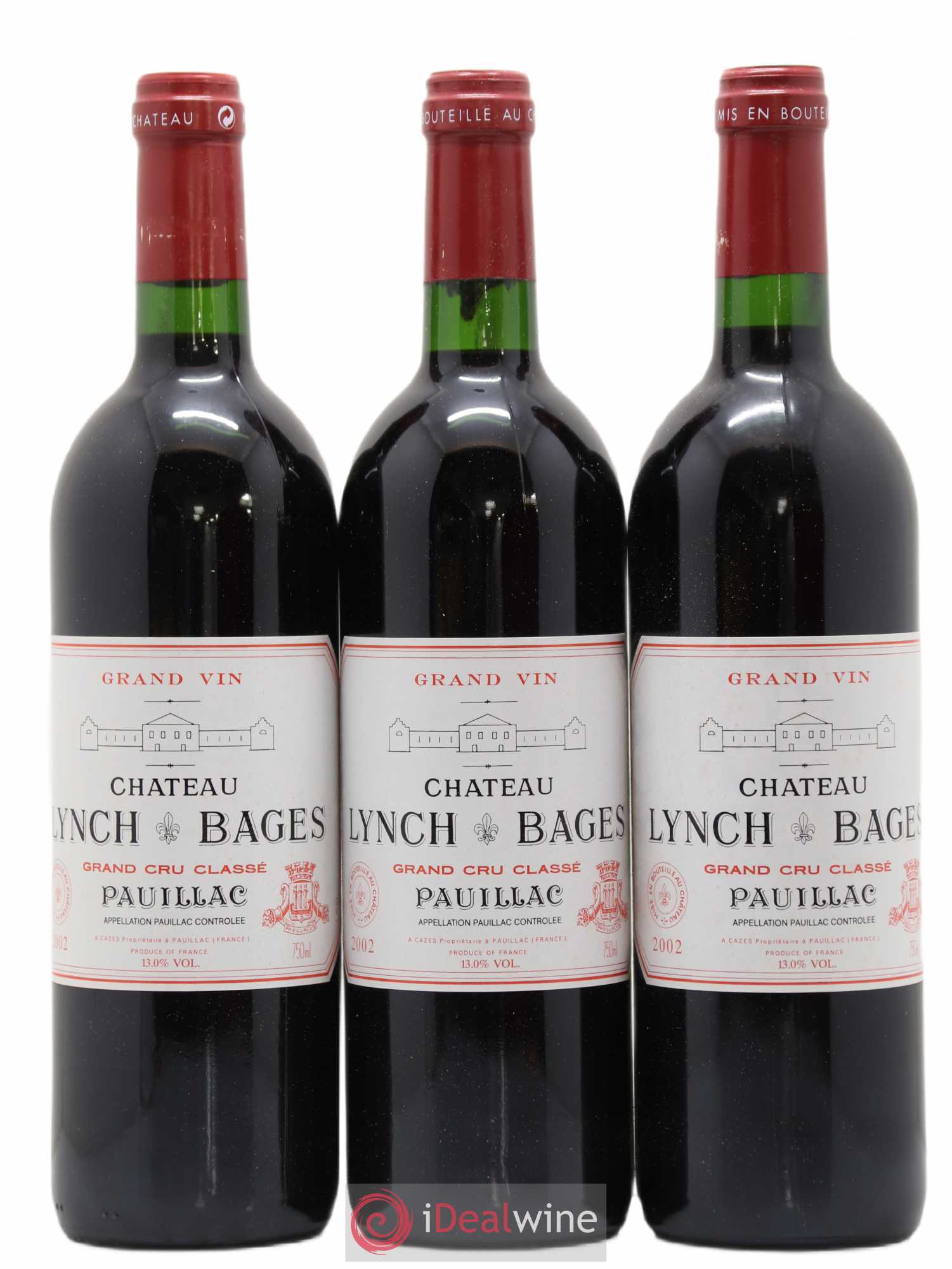 Château Lynch Bages 5ème Grand Cru Classé 2002 - Lot de 12 bouteilles - 1