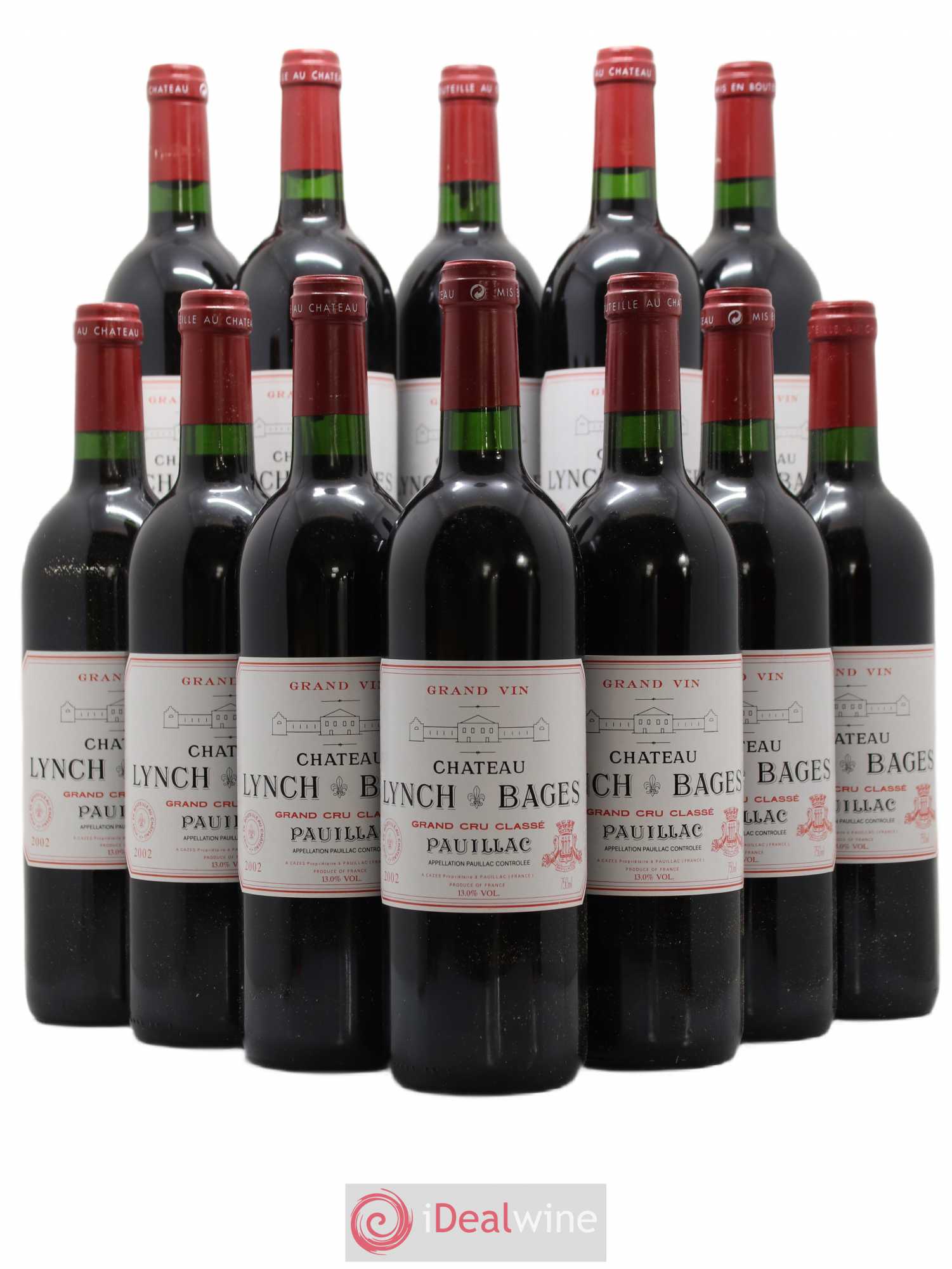 Château Lynch Bages 5ème Grand Cru Classé 2002 - Lot de 12 bouteilles - 0