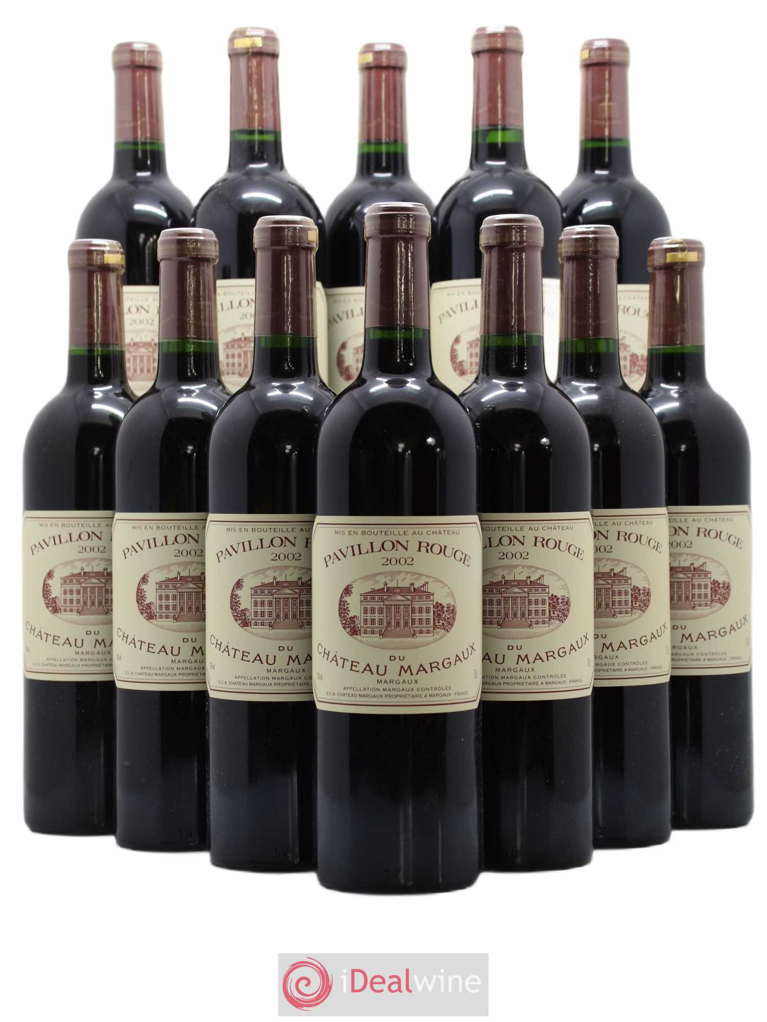 Pavillon Rouge du Château Margaux Second Vin 2002 - Lot de 12 bouteilles - 0