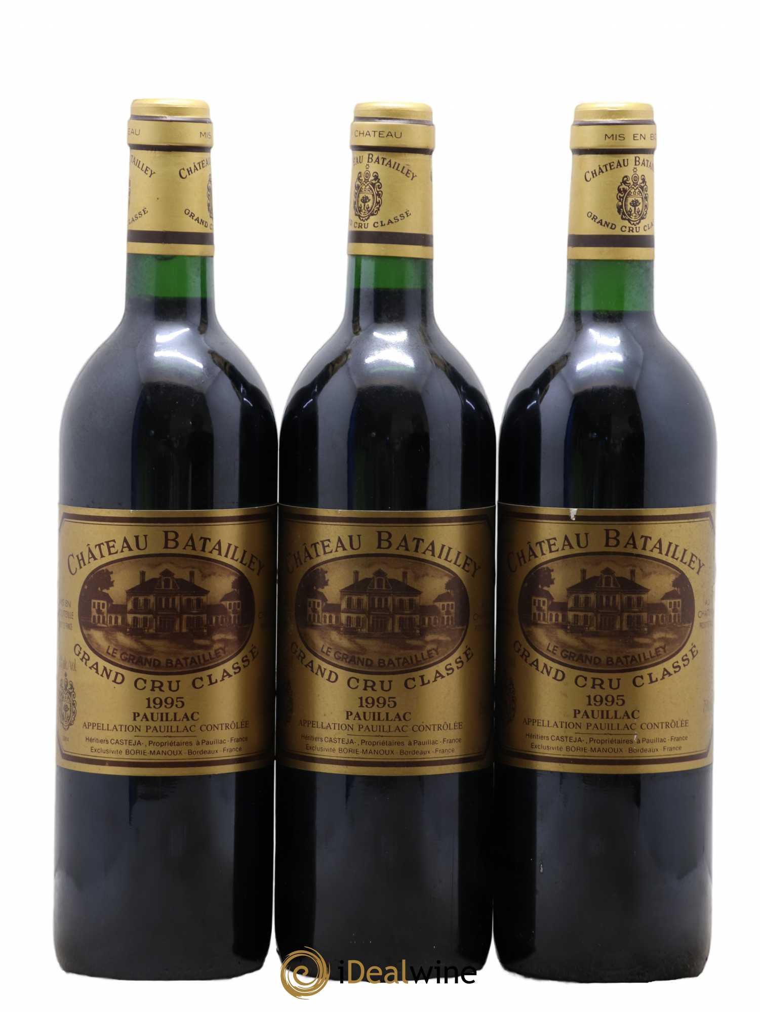 Château Batailley 5ème Grand Cru Classé 1995 - Lot de 3 bouteilles - 0
