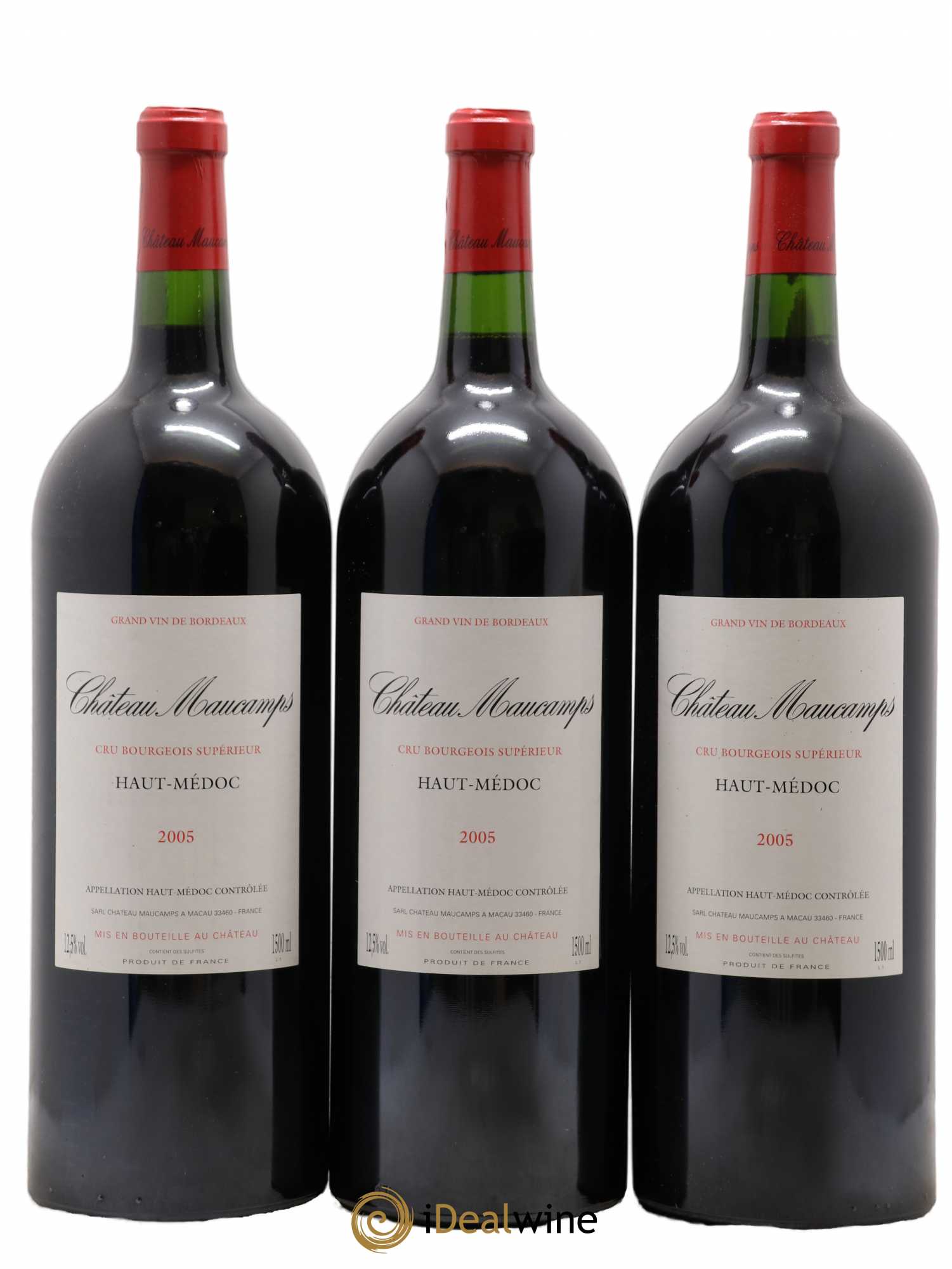 Château Maucamps Cru Bourgeois 2005 - Lot de 3 magnums - 0