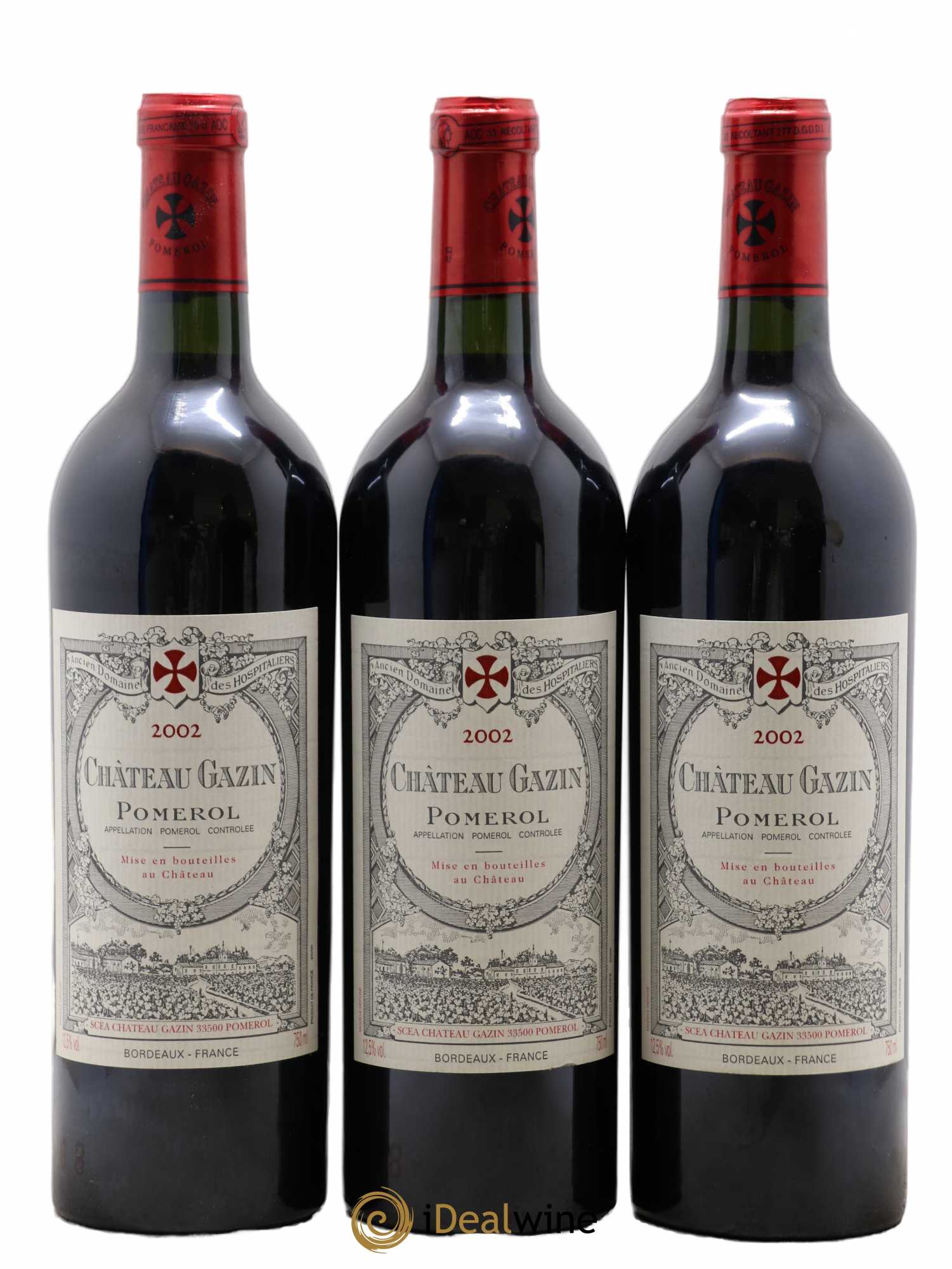 Château Gazin 2002 - Lot de 6 bouteilles - 1