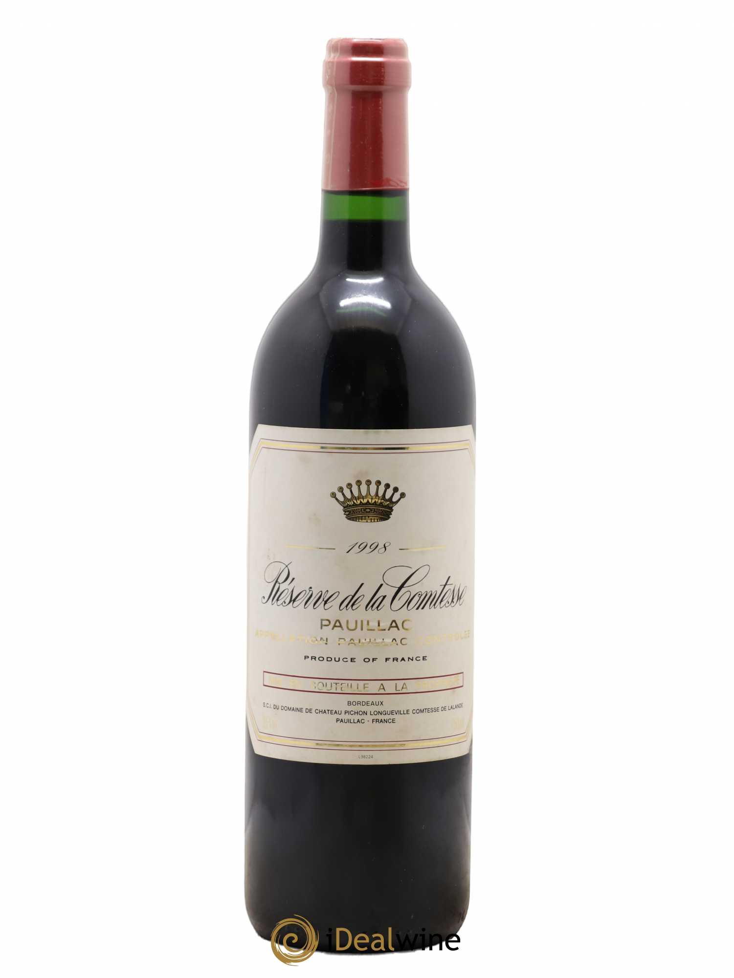 Réserve de la Comtesse Second Vin 1998 - Lot de 1 bouteille - 0