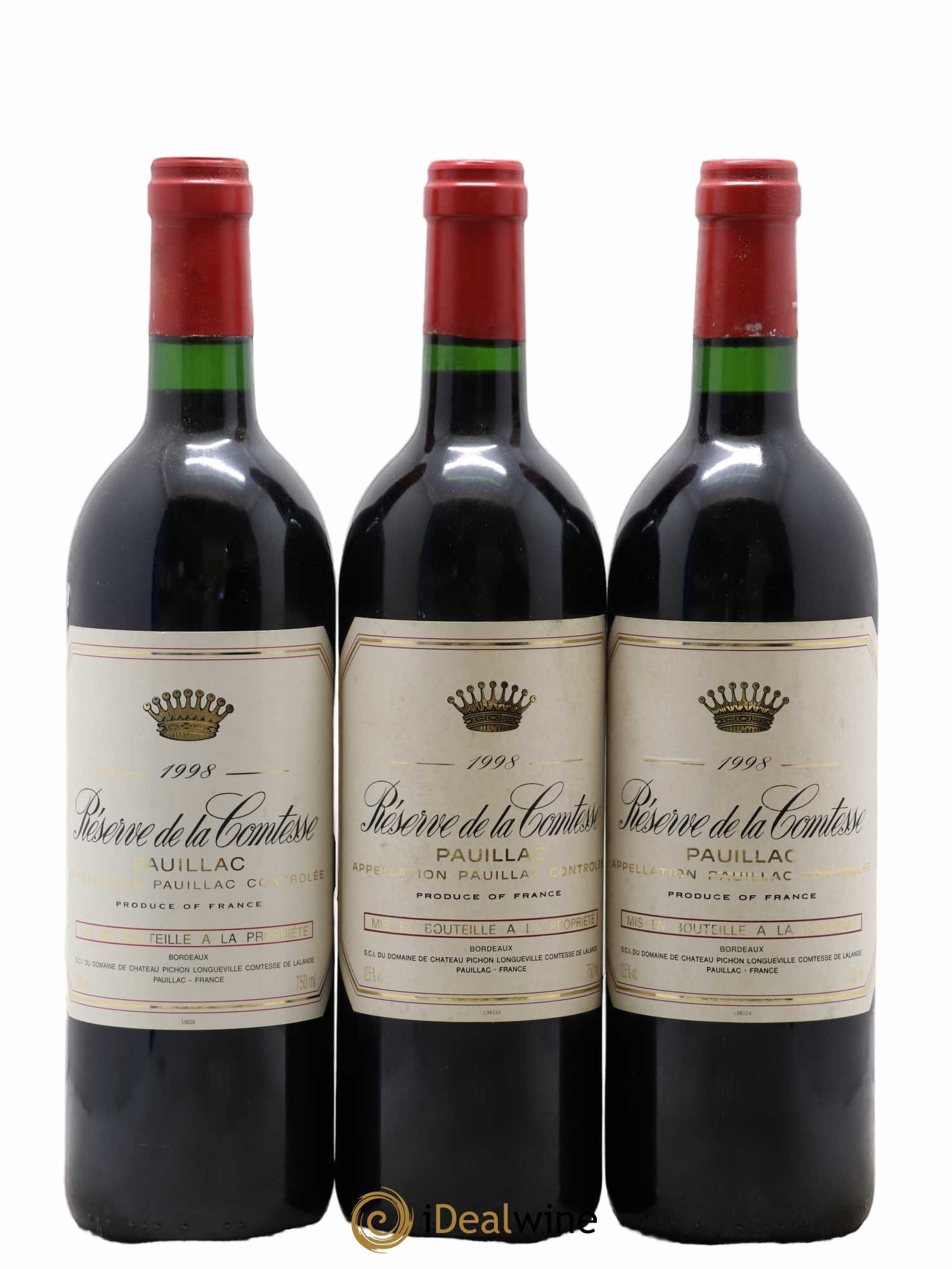 Réserve de la Comtesse Second Vin 1998 - Lot de 6 bouteilles - 2