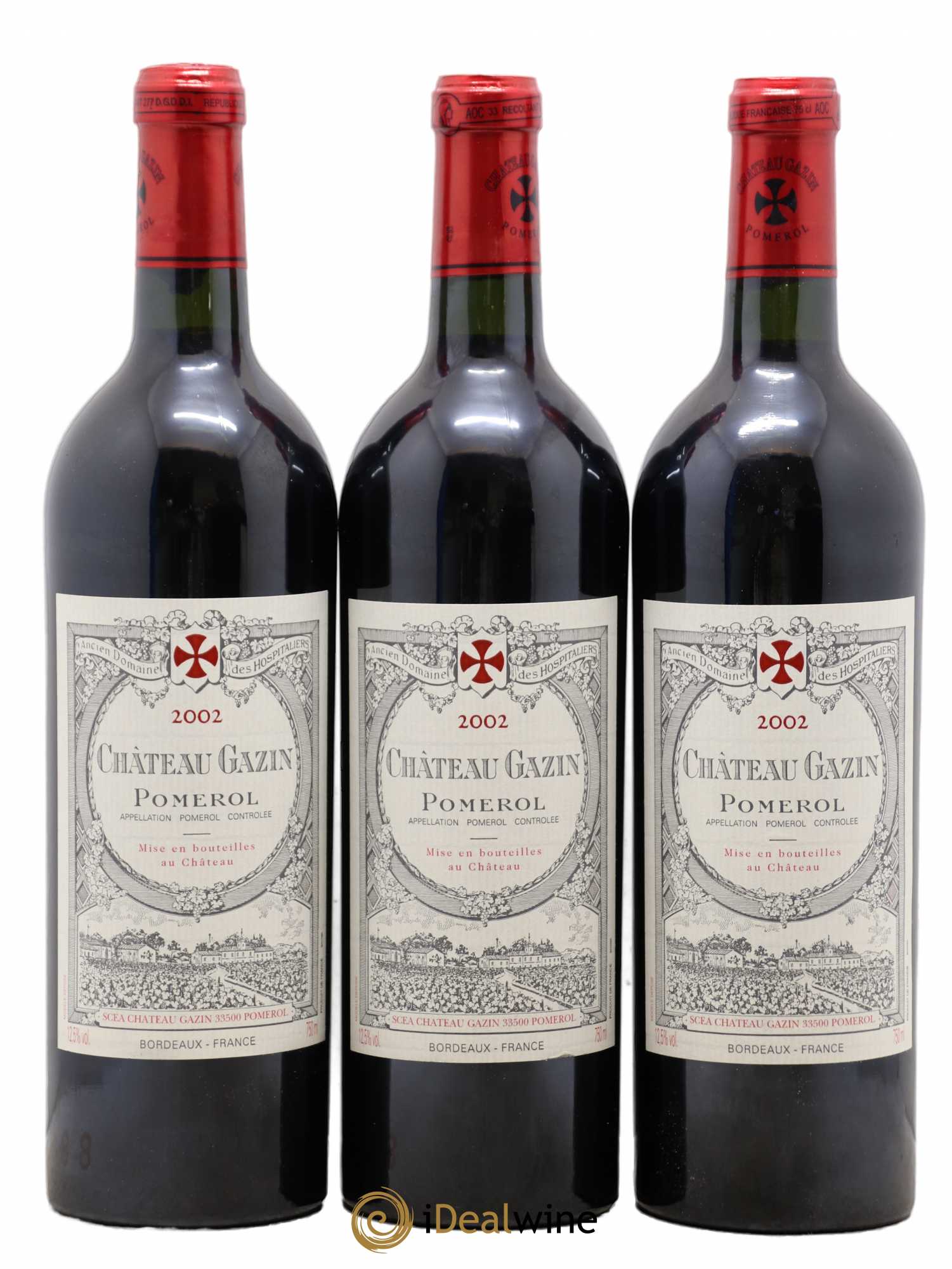 Château Gazin 2002 - Lot de 6 bouteilles - 1