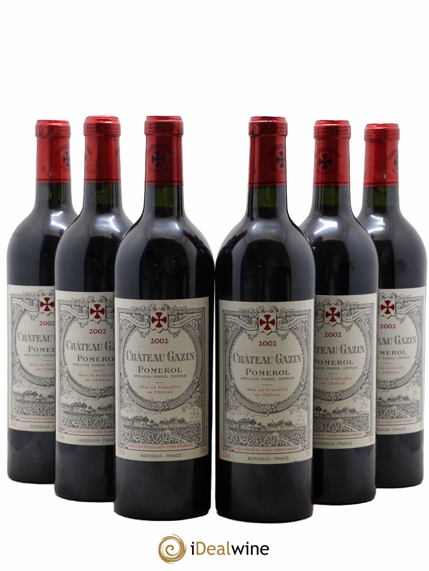 Château Gazin 2002 - Lot de 6 bouteilles - 0