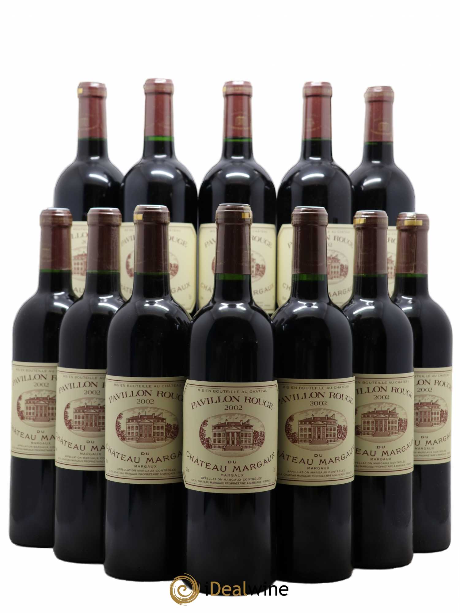 Pavillon Rouge du Château Margaux Second Vin 2002 - Lot de 12 bouteilles - 0