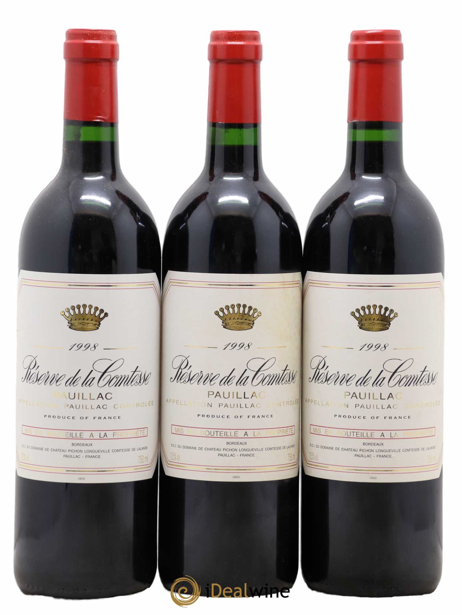 Réserve de la Comtesse Second Vin 1998 - Lot de 6 bouteilles - 2