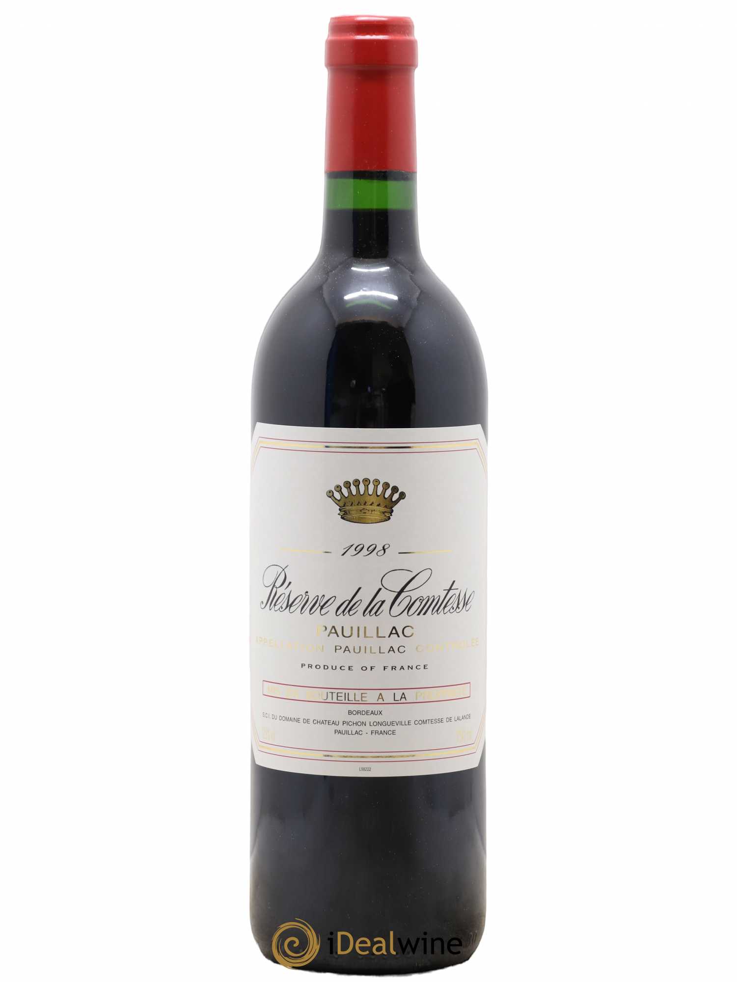 Réserve de la Comtesse Second Vin 1998 - Lot de 1 bouteille - 0
