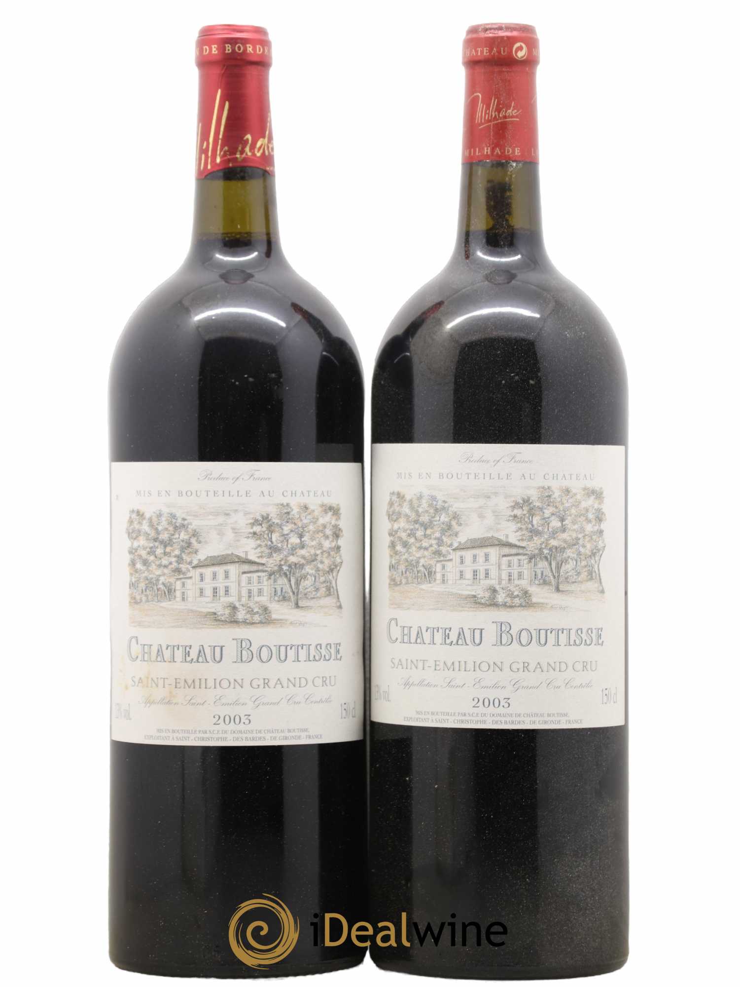 Saint-Émilion Grand Cru Château Boutisse 2003 - Lot de 2 magnums - 0