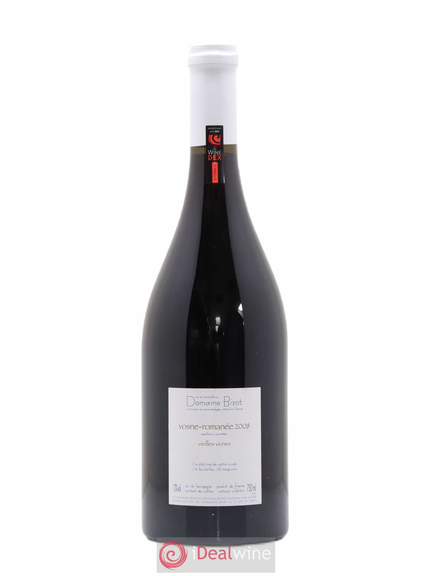 Vosne-Romanée Vieilles Vignes Bizot (Domaine) 2008 - Lot de 1 bouteille - 1