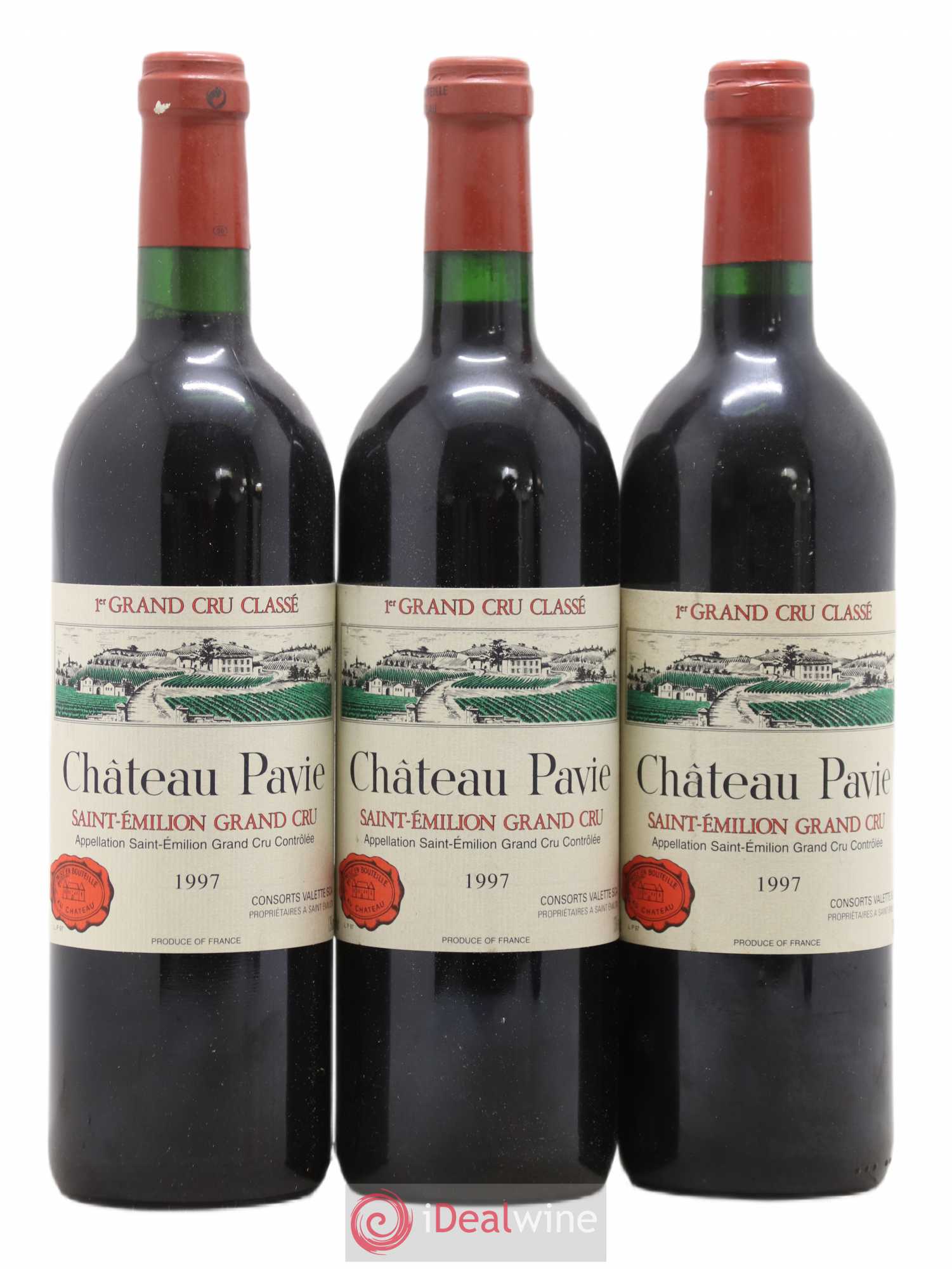 Château Pavie 1er Grand Cru Classé A 1997 - Lot de 3 bouteilles - 0