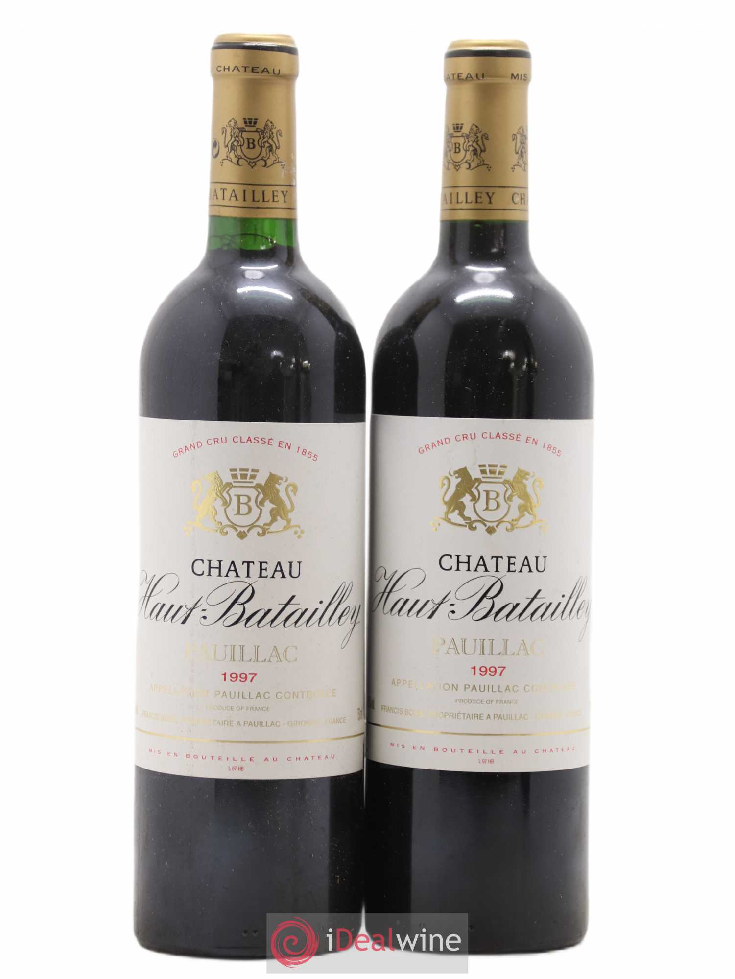 Château Haut Batailley 5ème Grand Cru Classé 1997 - Lot de 2 bouteilles - 0
