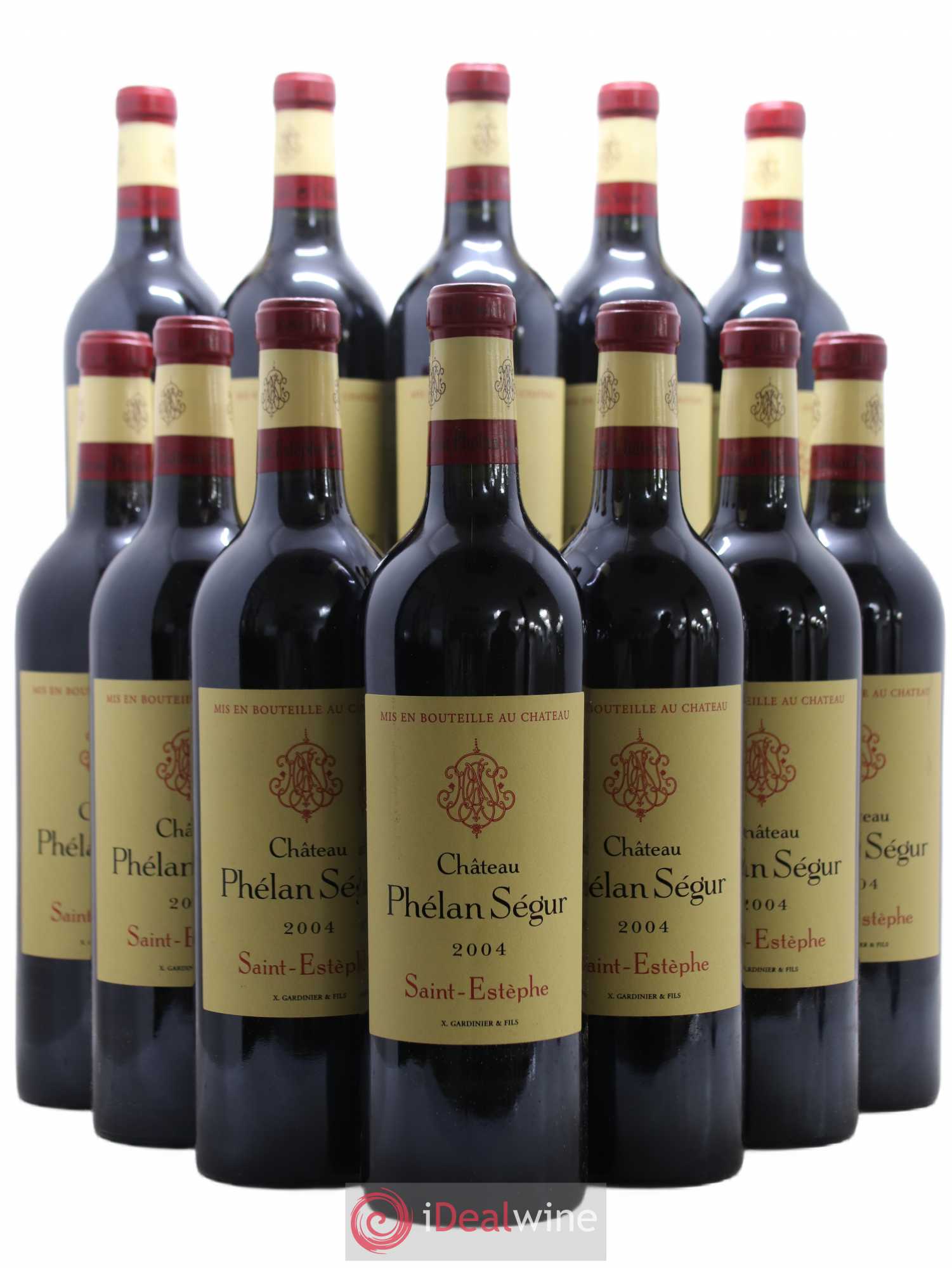 Château Phélan Ségur 2004 - Lot de 12 bouteilles - 0