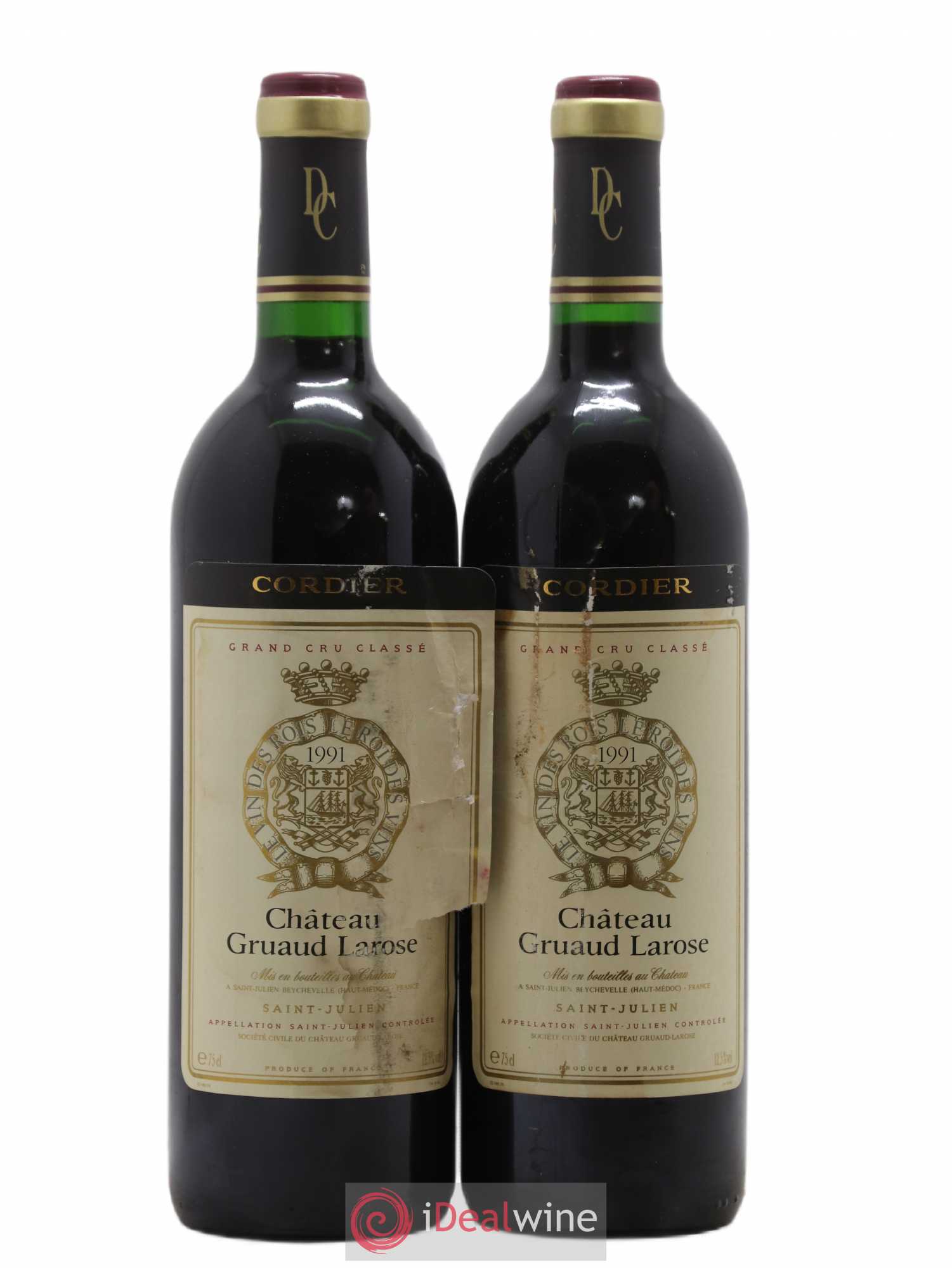 Château Gruaud Larose 2ème Grand Cru Classé 1991 - Lot de 2 bouteilles - 0