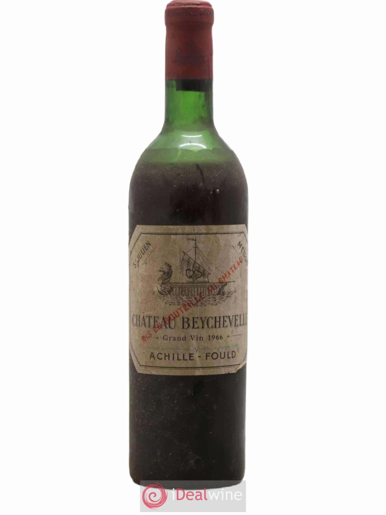 Château Beychevelle 4ème Grand Cru Classé 1966 - Lot de 1 bouteille - 0