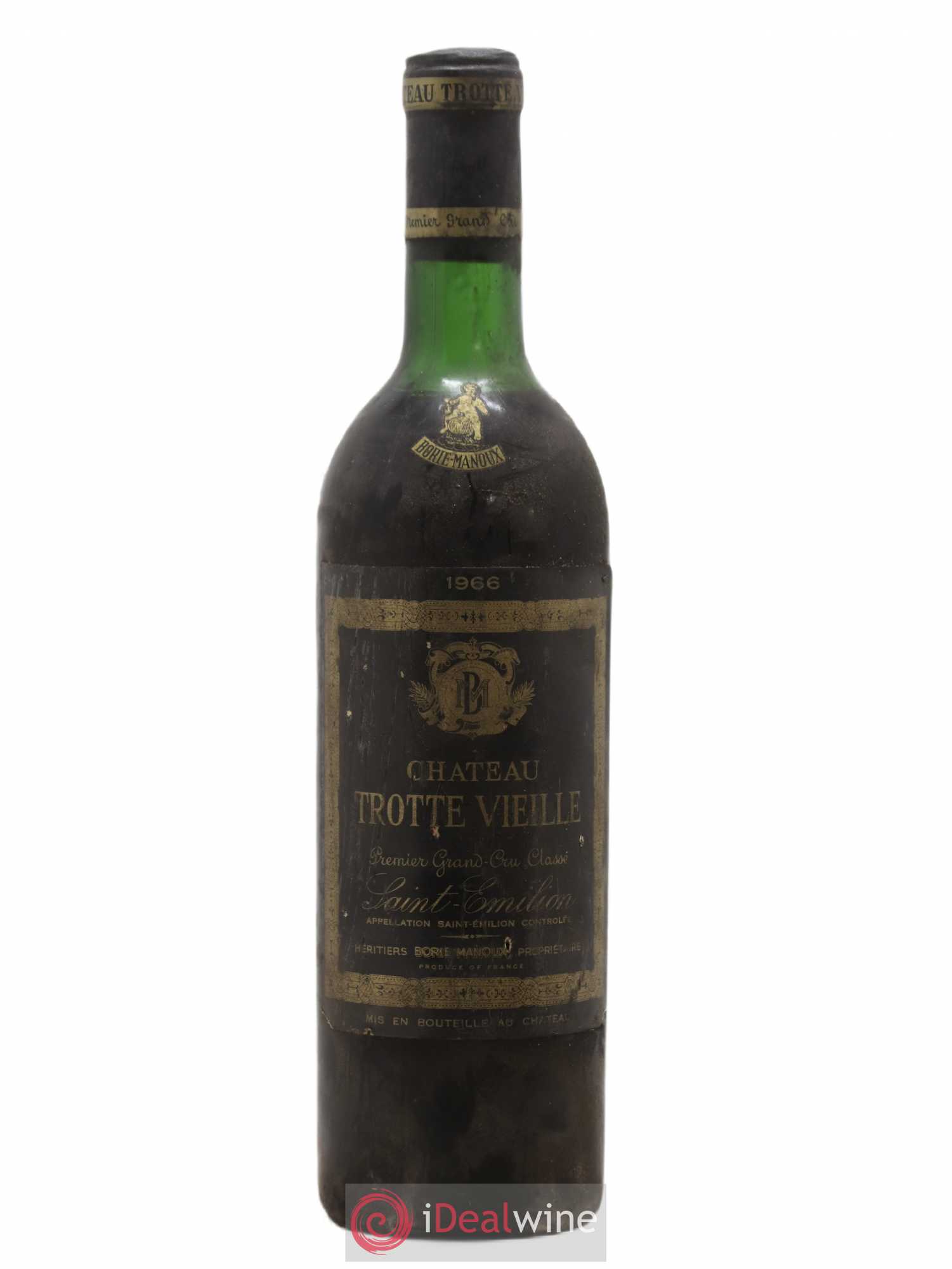 Château Trotte Vieille 1er Grand Cru Classé B 1966 - Lot de 1 bouteille - 0
