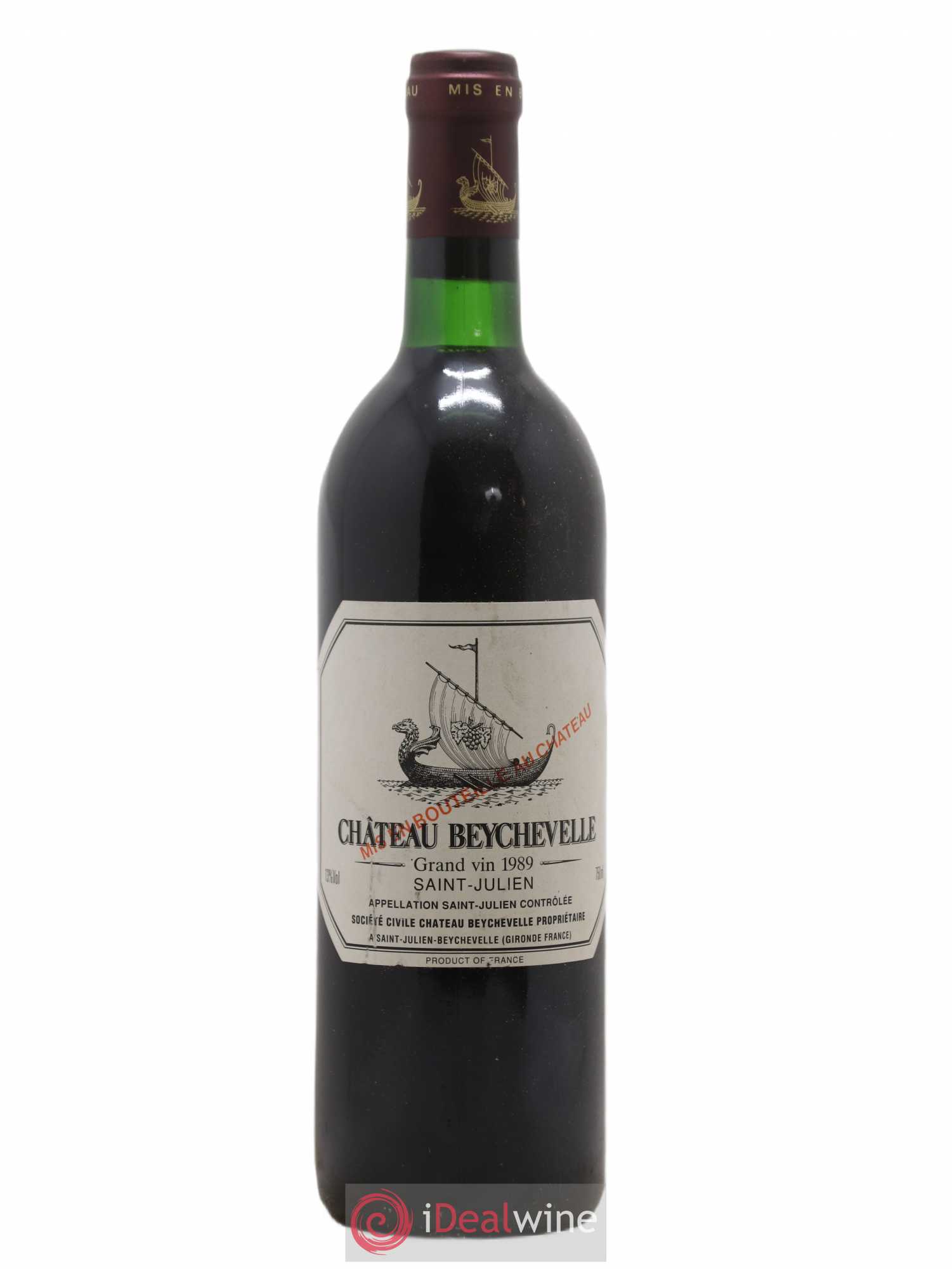 Château Beychevelle 4ème Grand Cru Classé 1989 - Lot de 1 bouteille - 0