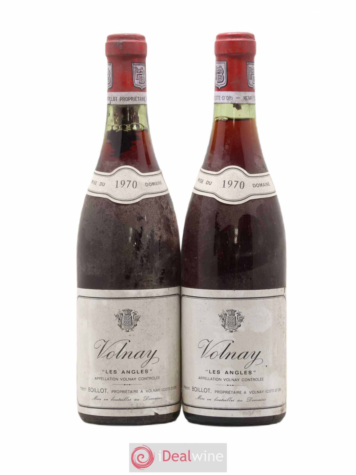 Volnay Les Angles Henri Boillot 1970 - Lot de 2 bouteilles - 0