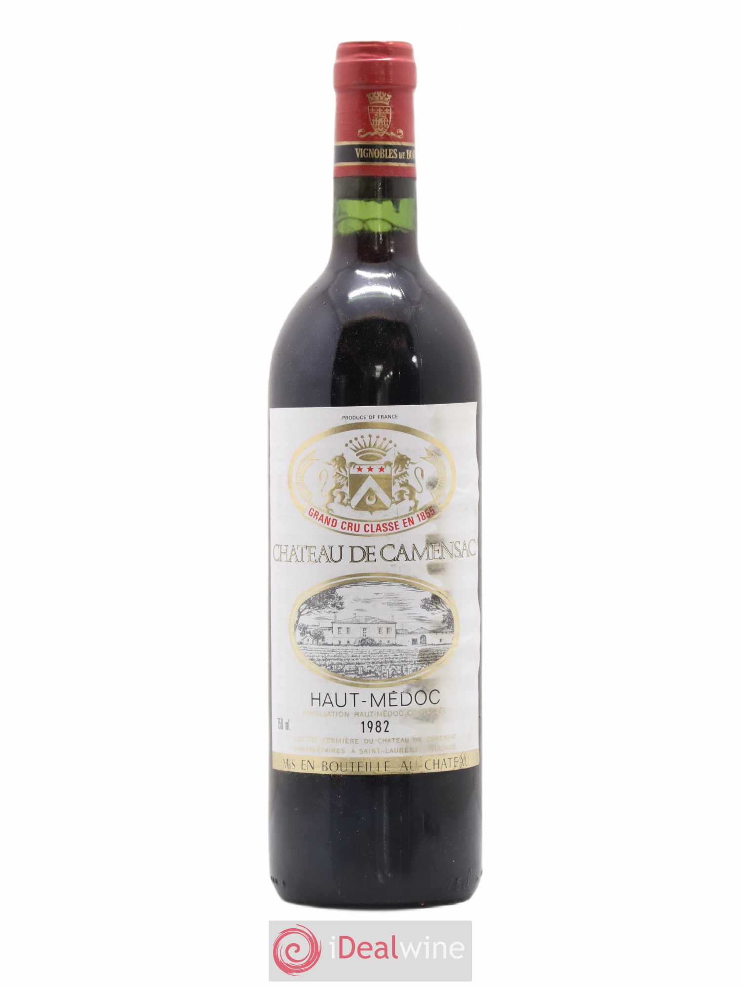 Château Camensac 5ème Grand Cru Classé 1982 - Lot de 1 bouteille - 0
