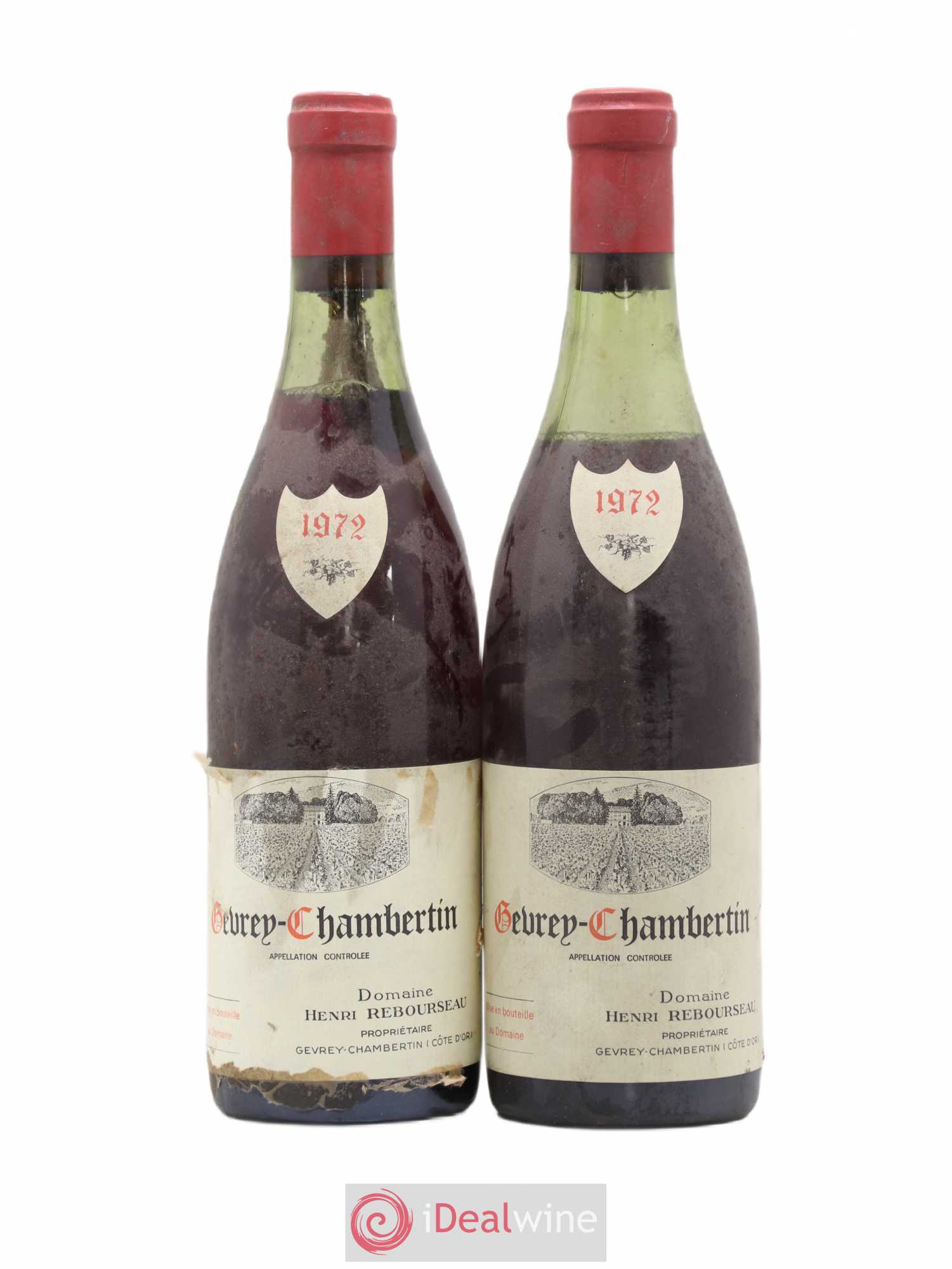 Gevrey-Chambertin Henri Rebourseau (Domaine) 1972 - Lot de 2 bouteilles - 0