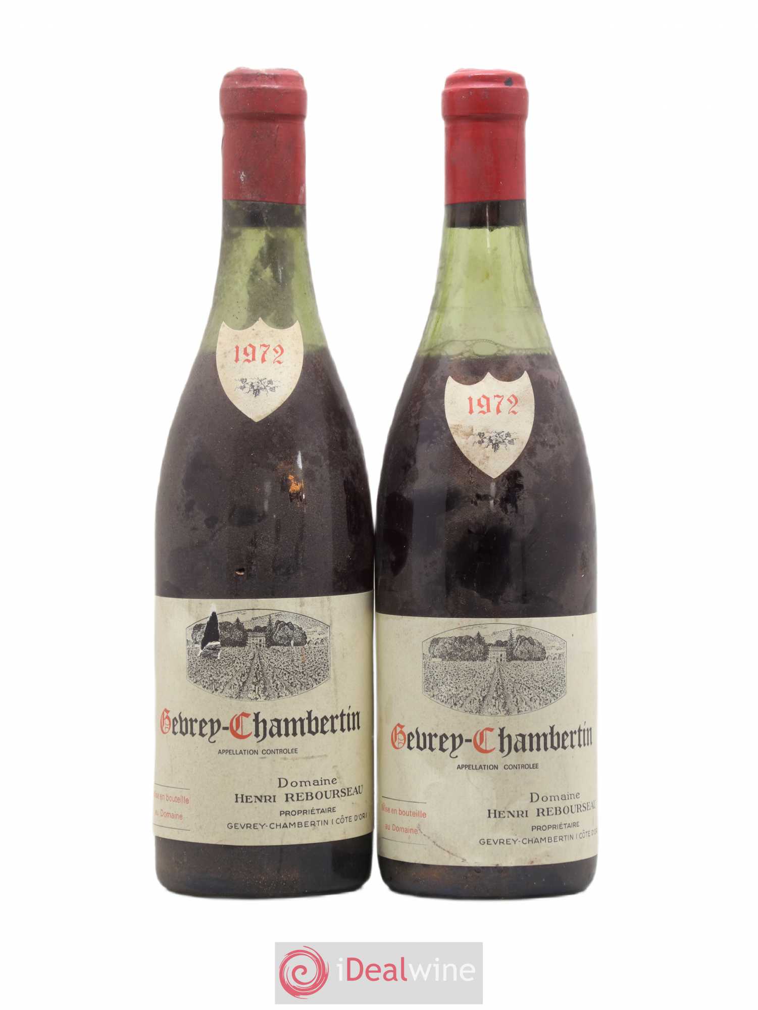 Gevrey-Chambertin Henri Rebourseau (Domaine) 1972 - Lot de 2 bouteilles - 0