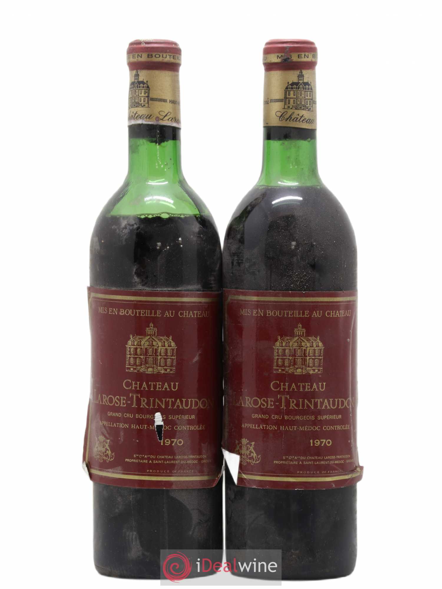 Château Larose Trintaudon Cru Bourgeois (sans prix de réserve) 1970 - Lot de 2 bouteilles - 0