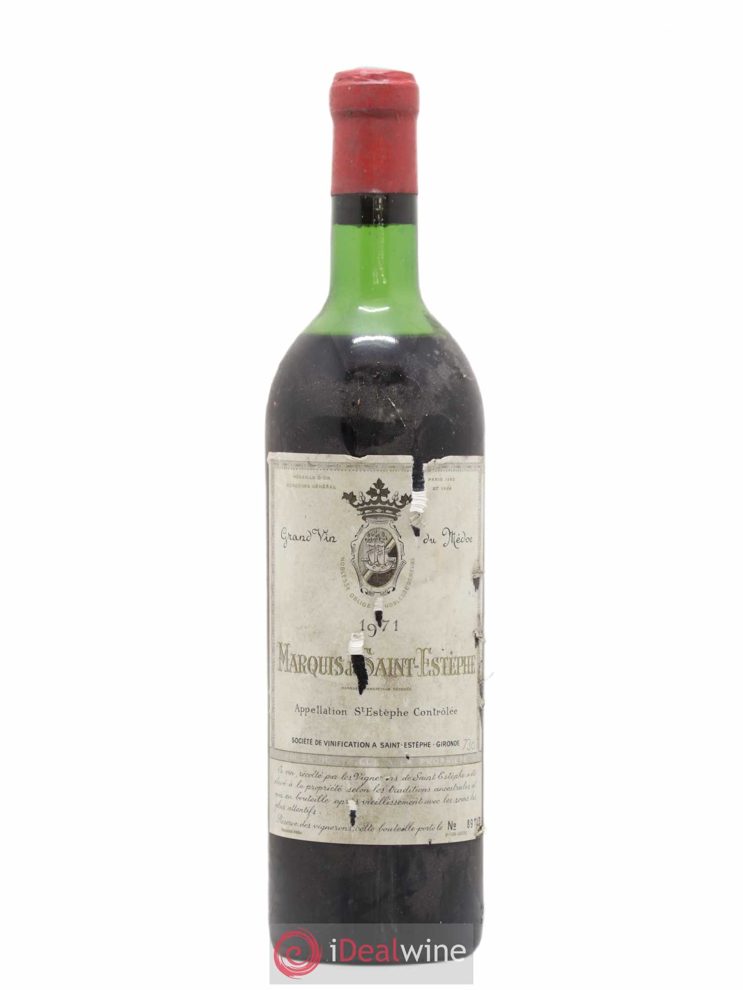 Marquis de Saint Estèphe 1971 - Lot de 1 bouteille - 0