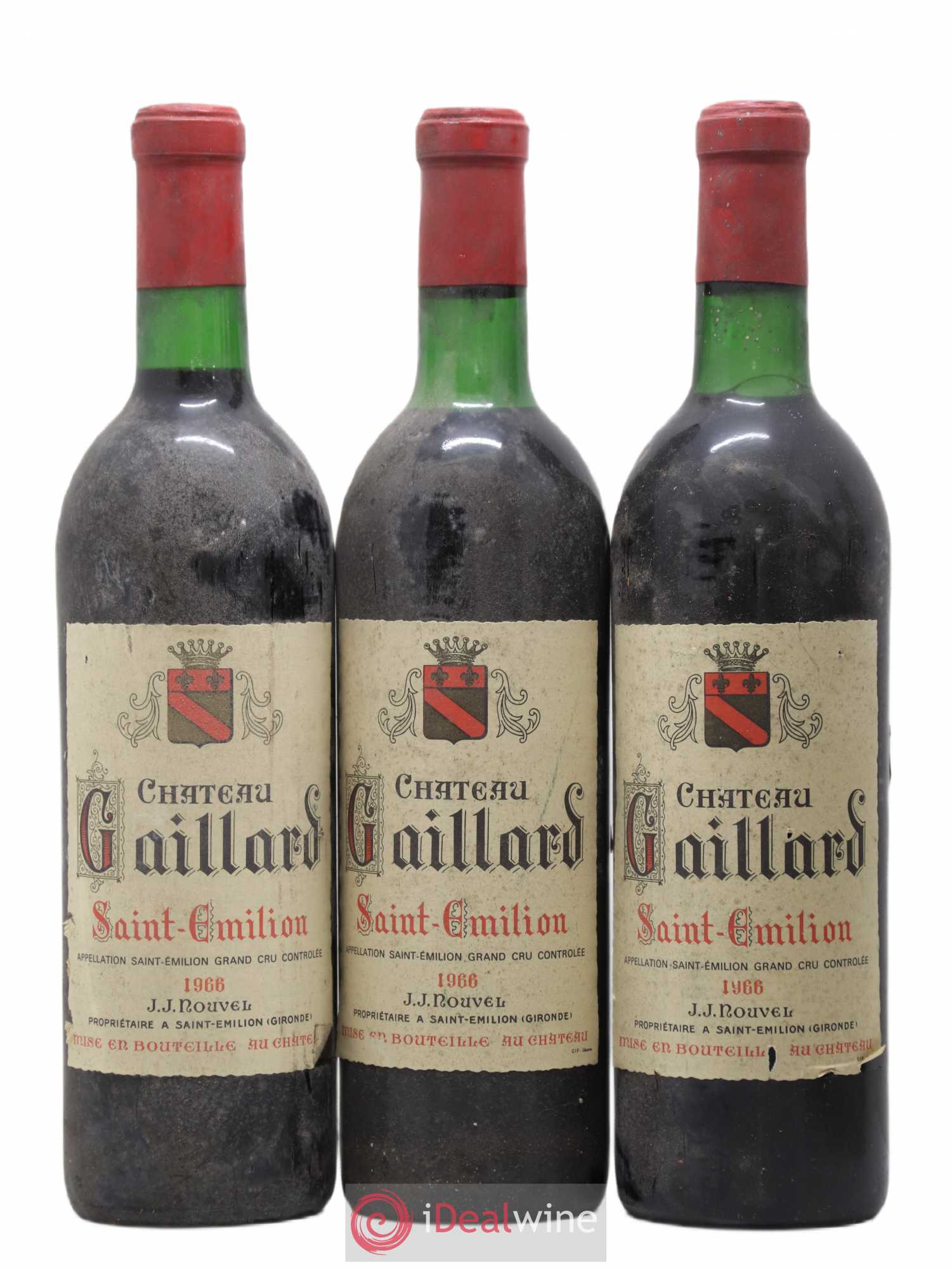 Saint-Émilion Château Gaillard 1966 - Lot de 6 bouteilles - 2