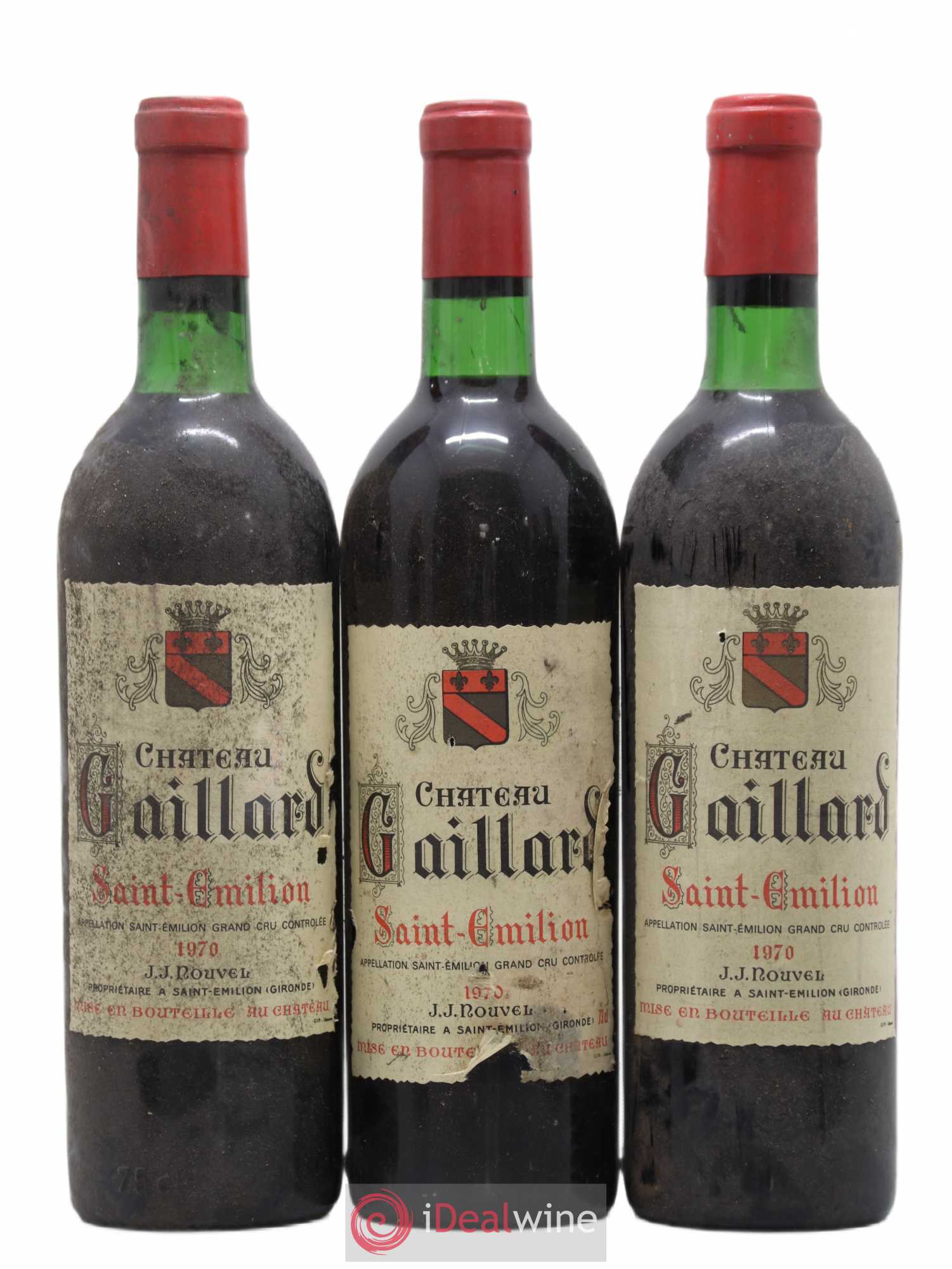 Saint-Émilion Château Gaillard 1970 - Lot of 6 bottles - 1
