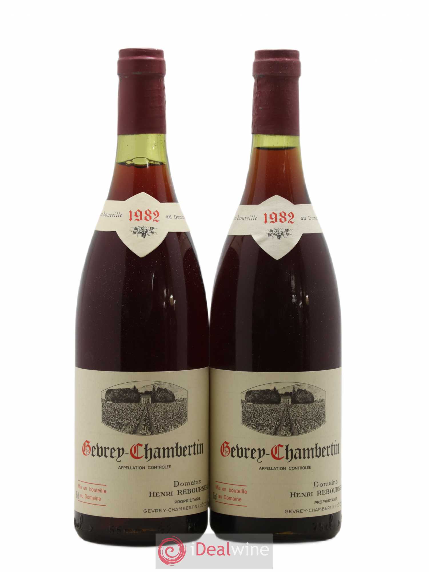 Gevrey-Chambertin Henri Rebourseau (Domaine) 1982 - Lot de 2 bouteilles - 0