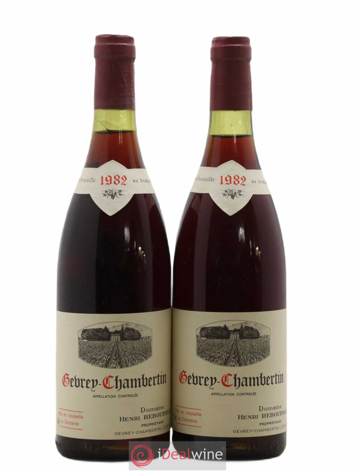 Gevrey-Chambertin Henri Rebourseau (Domaine) 1982 - Lot de 2 bouteilles - 0