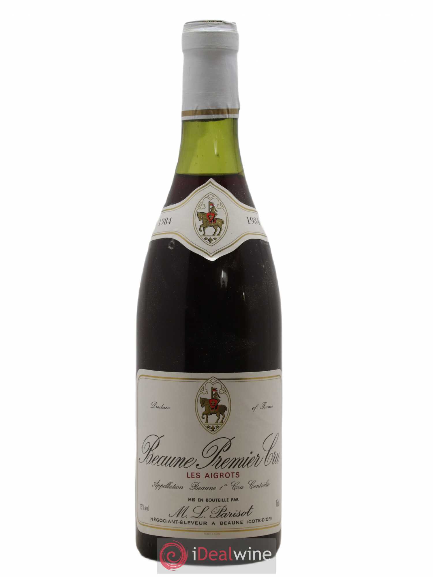 Beaune 1er Cru Les Aigrots L. Parisot 1984 - Posten von 1 Flasche - 0