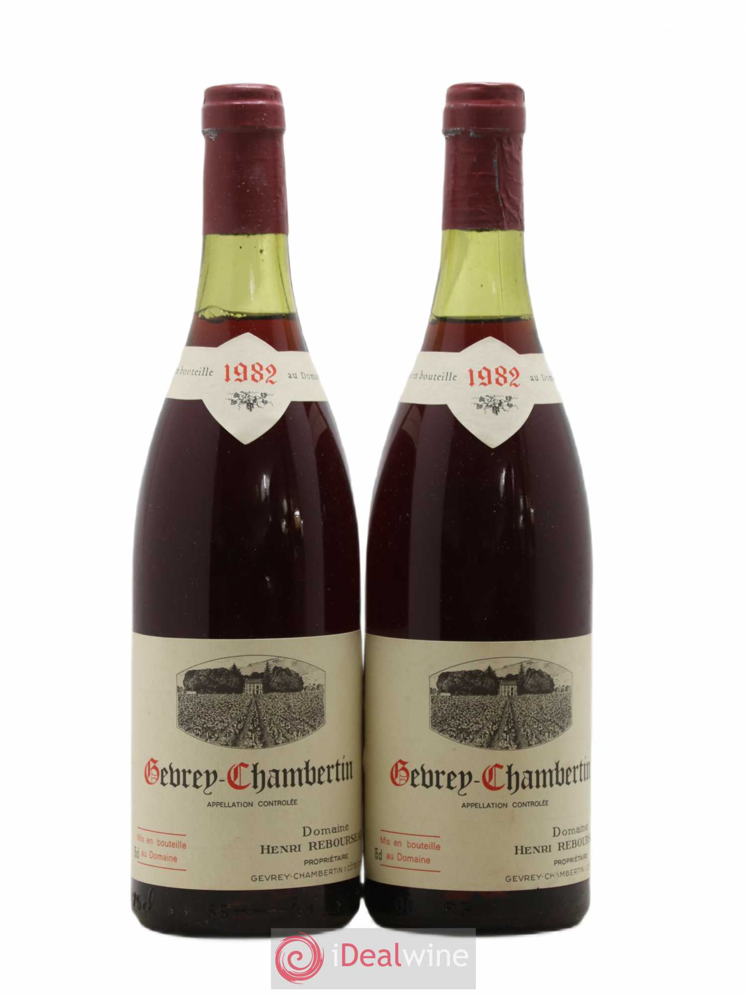 Gevrey-Chambertin Henri Rebourseau (Domaine) 1982 - Lot de 2 bouteilles - 0
